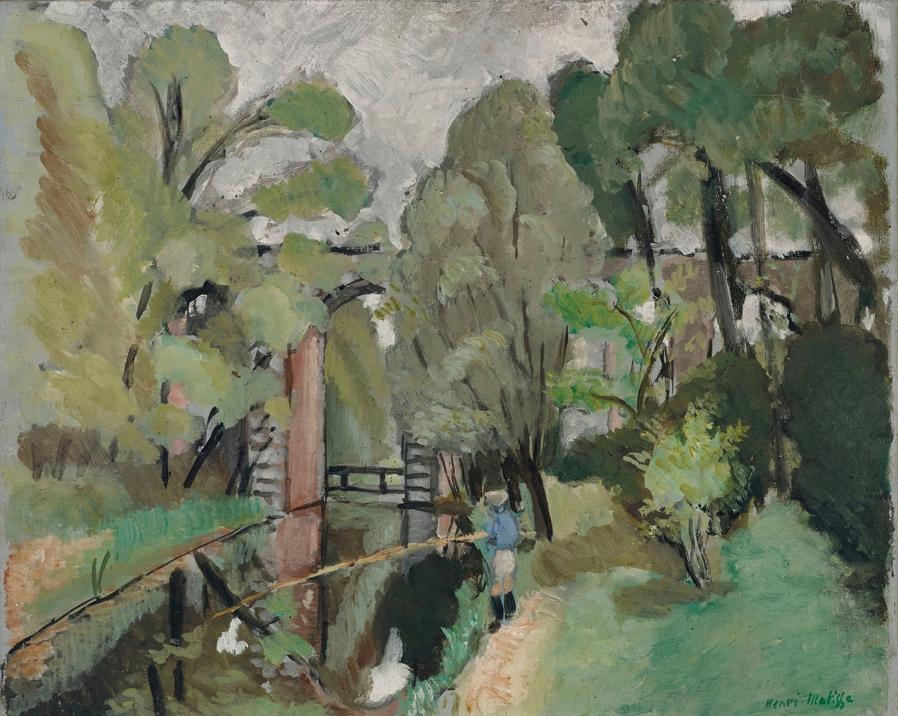 Le Petit pêcheur, Maintenon, by Henri Matisse, public domain
