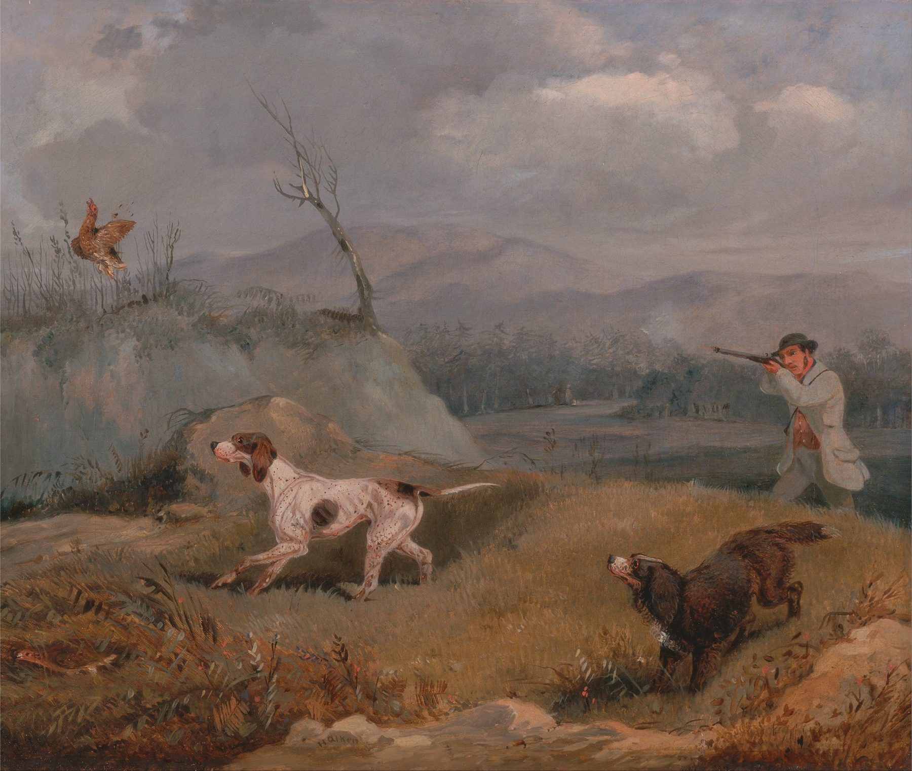 Grouse Shooting, by Henry Thomas Alken, public domain