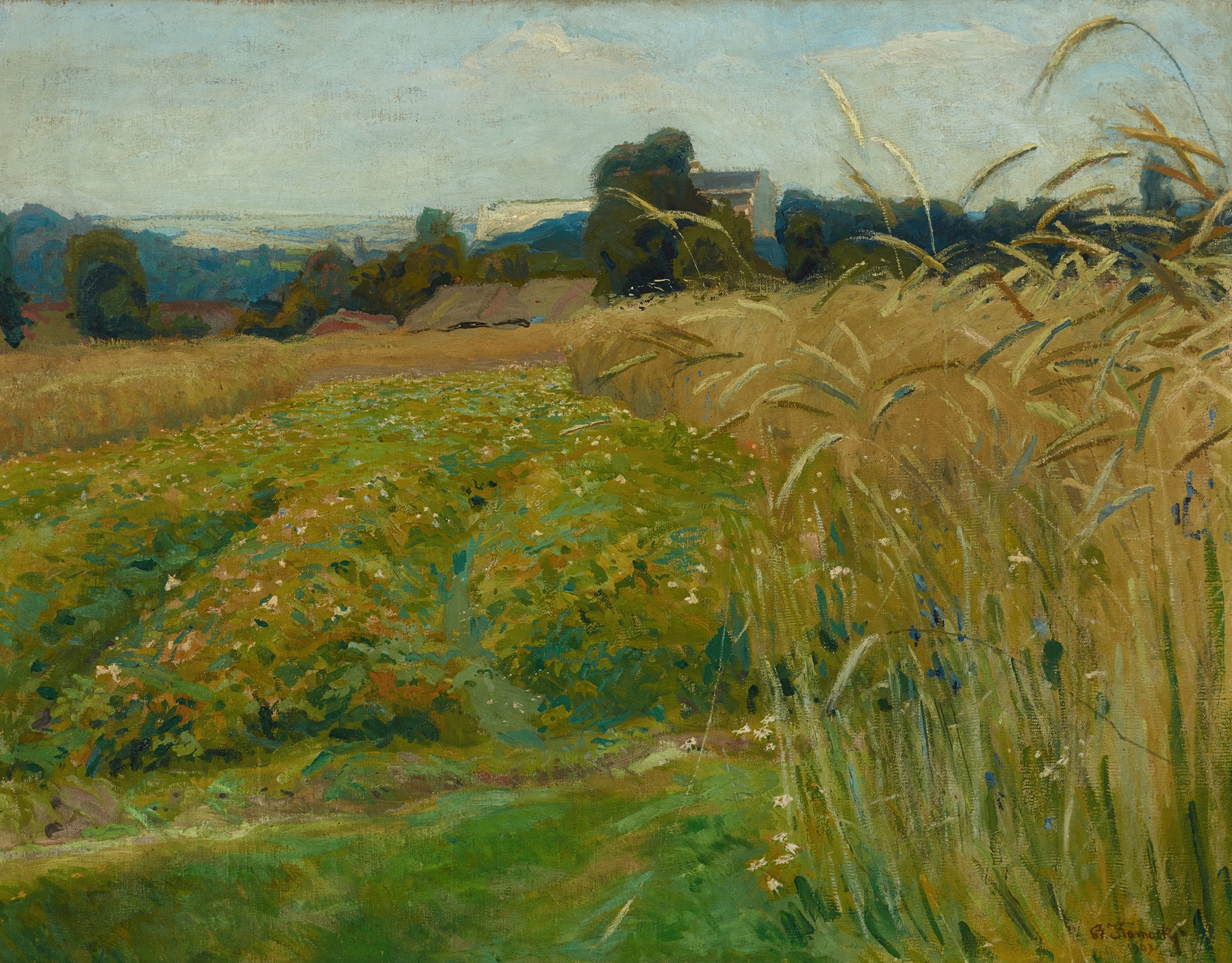 Landscape from the Vincity of Krakow, by Stanisław Kamocki, public domain