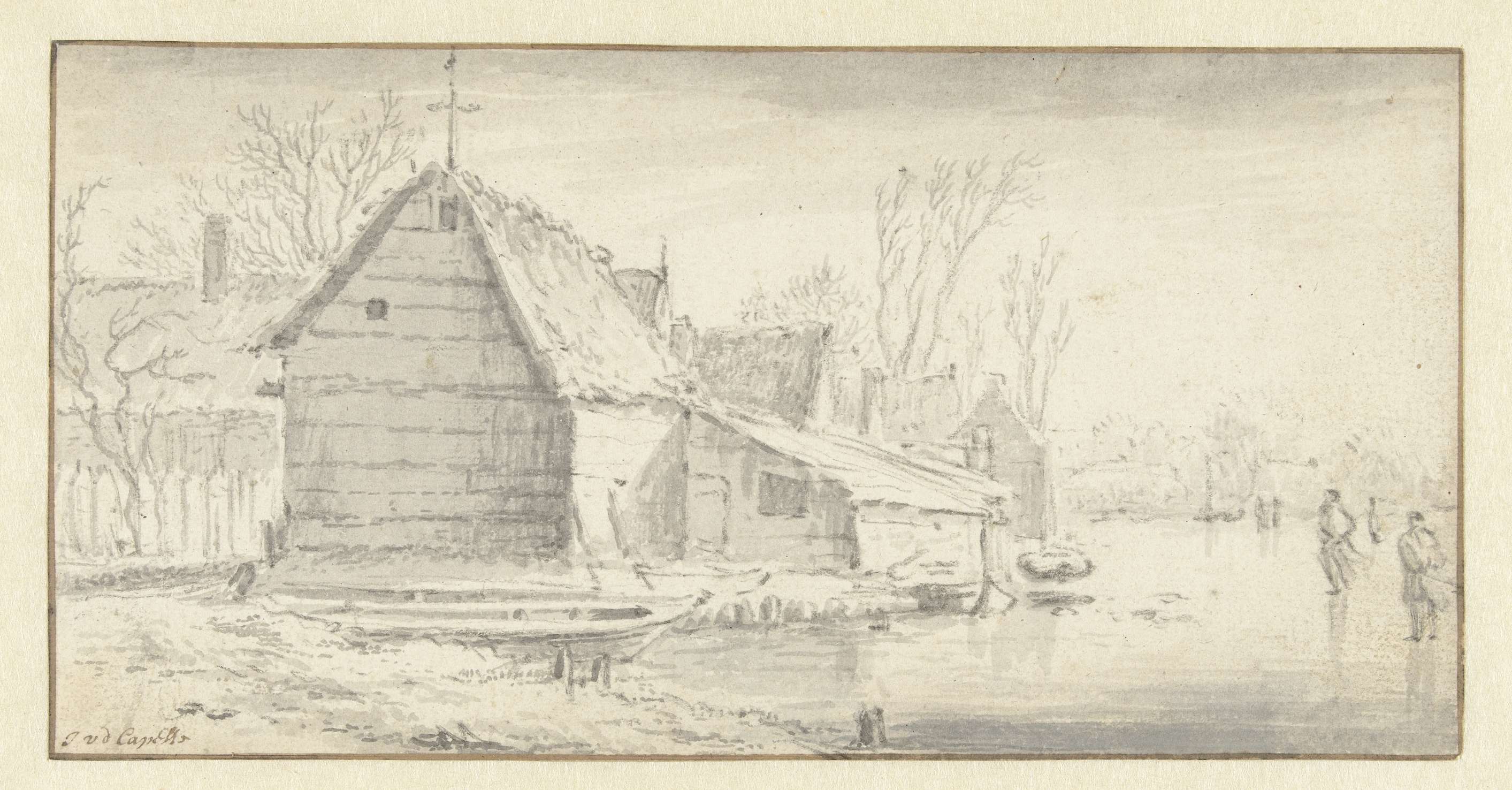 Wintergezicht, by Jan van de Cappelle, public domain