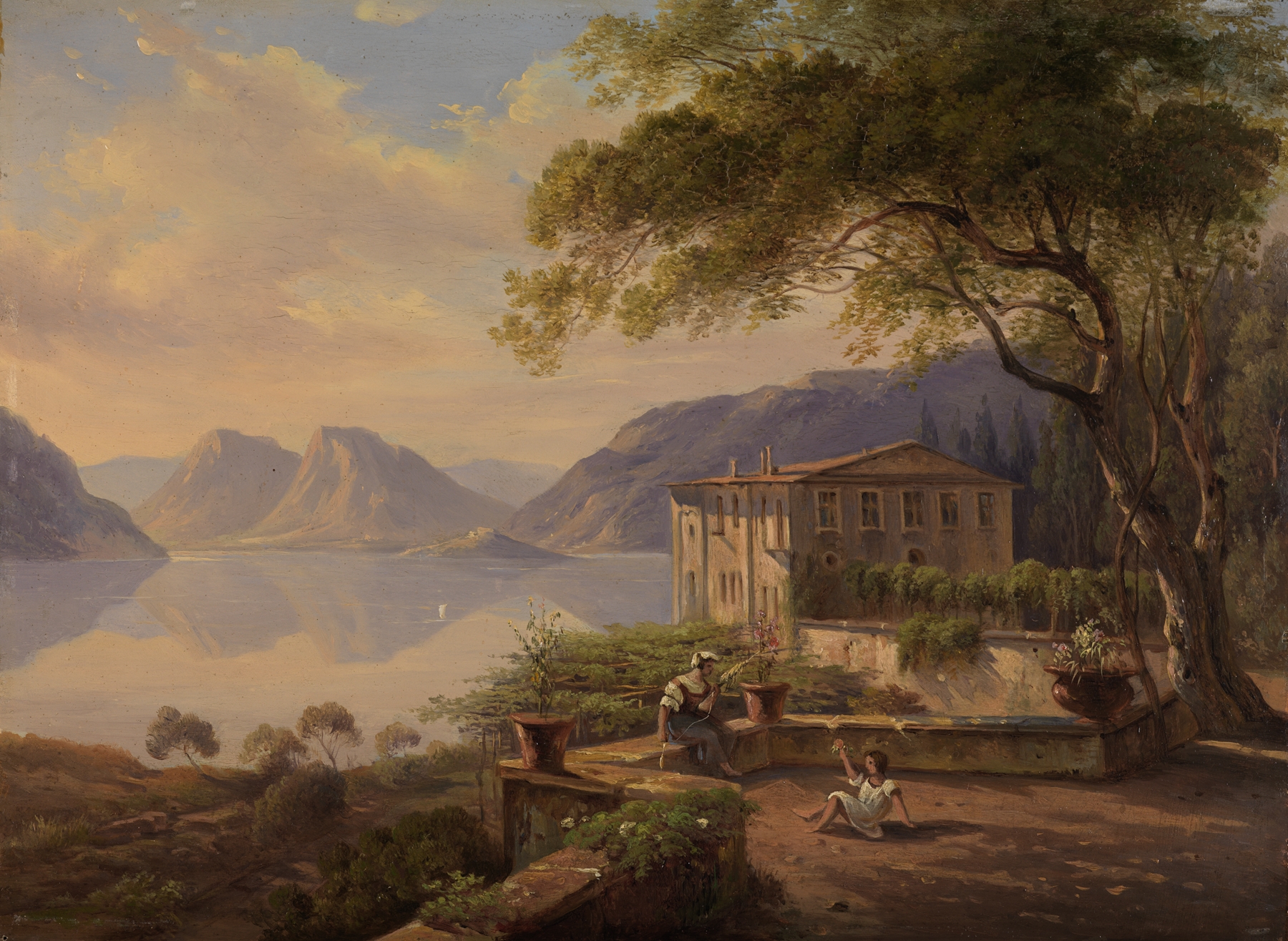 Villa Serbelloni am Comersee, by Carl Ludwig Frommel, public domain