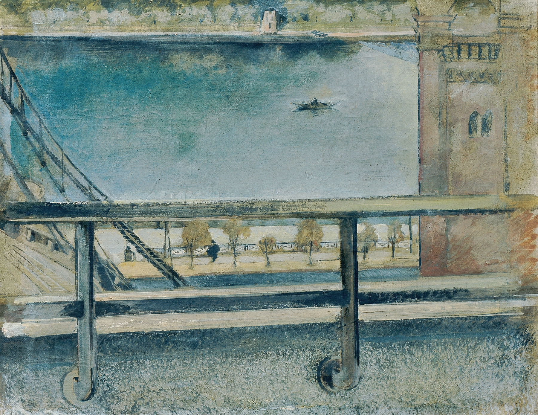 Blick zur Moldau, Prag by Friedl Dicker-Brandeis, medium unknown