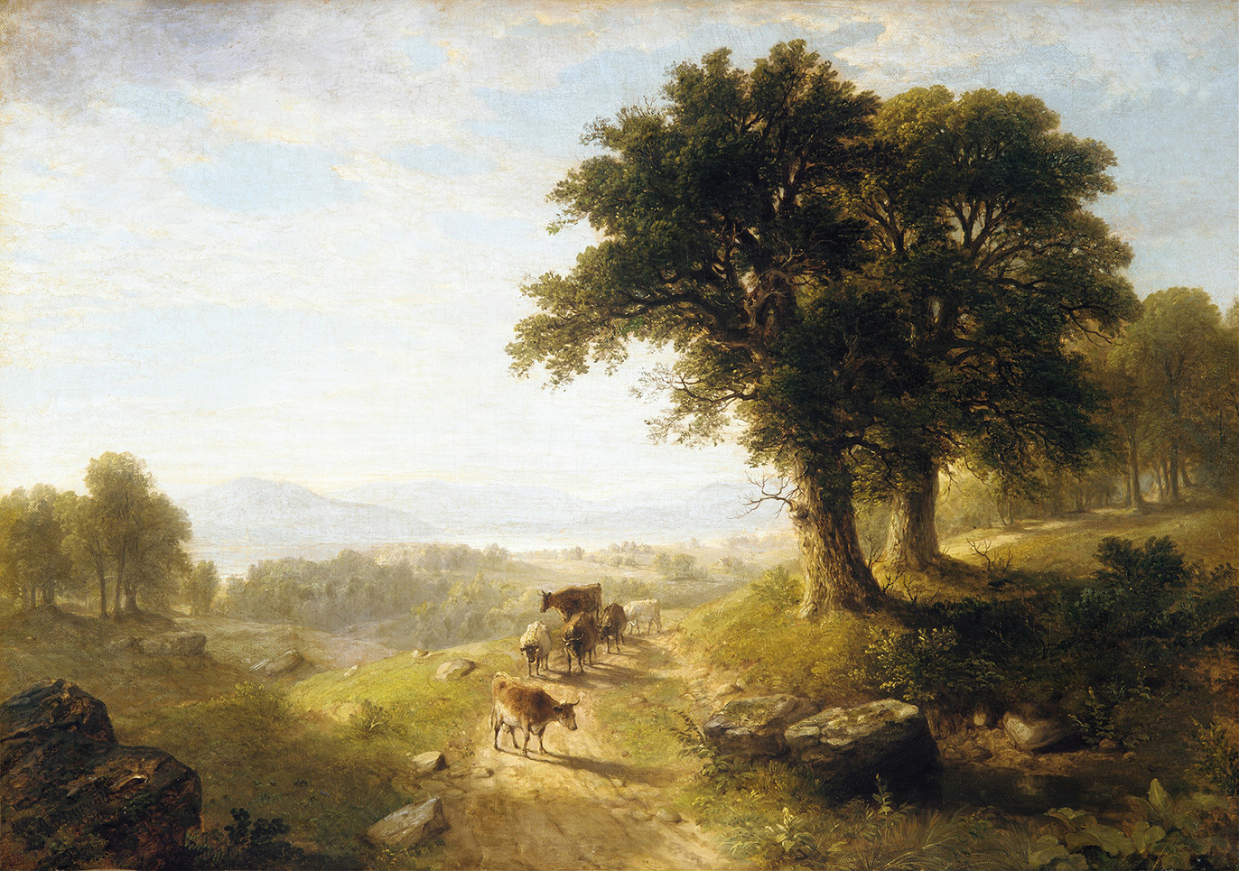River Scene, by Asher Brown Durand, public domain