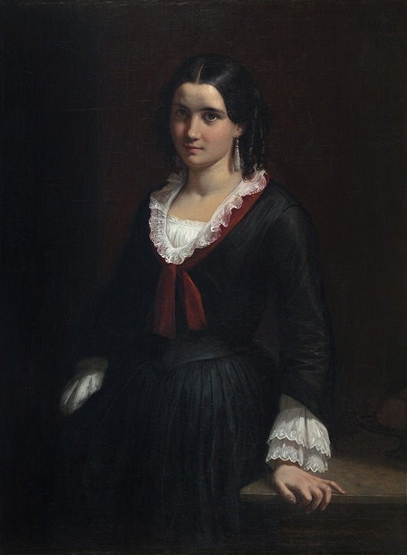 Portrait of Miss Vilhelmine Hage by Wilhelm Marstrand.