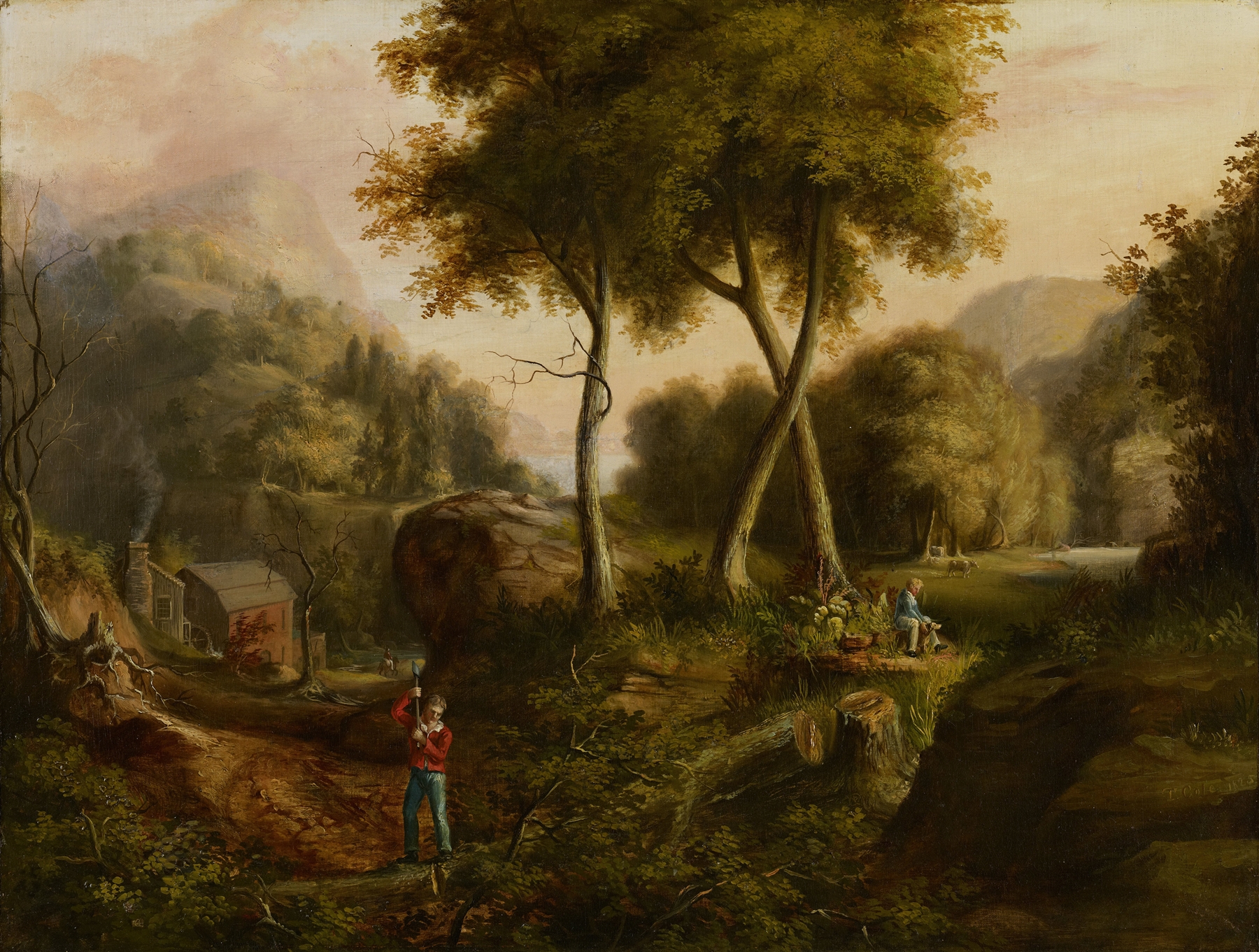 Landscape, by Thomas Cole, public domain