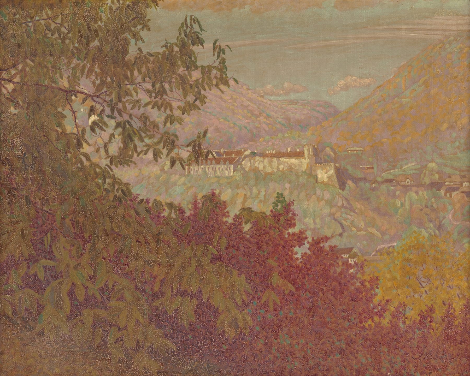 Architecture in Modrokamenský zámok by Ivan Žabota, 1925, medium unknown