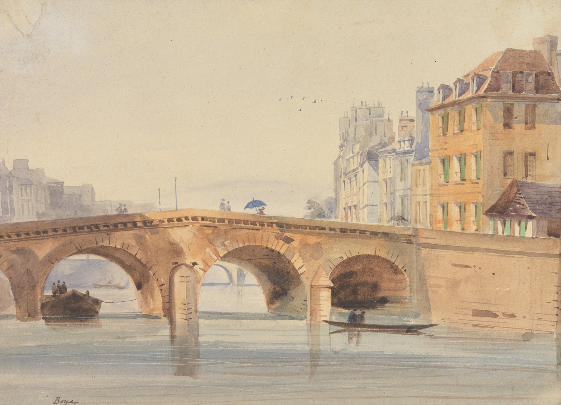 The Pont Neuf, by Thomas Shotter Boys, public domain