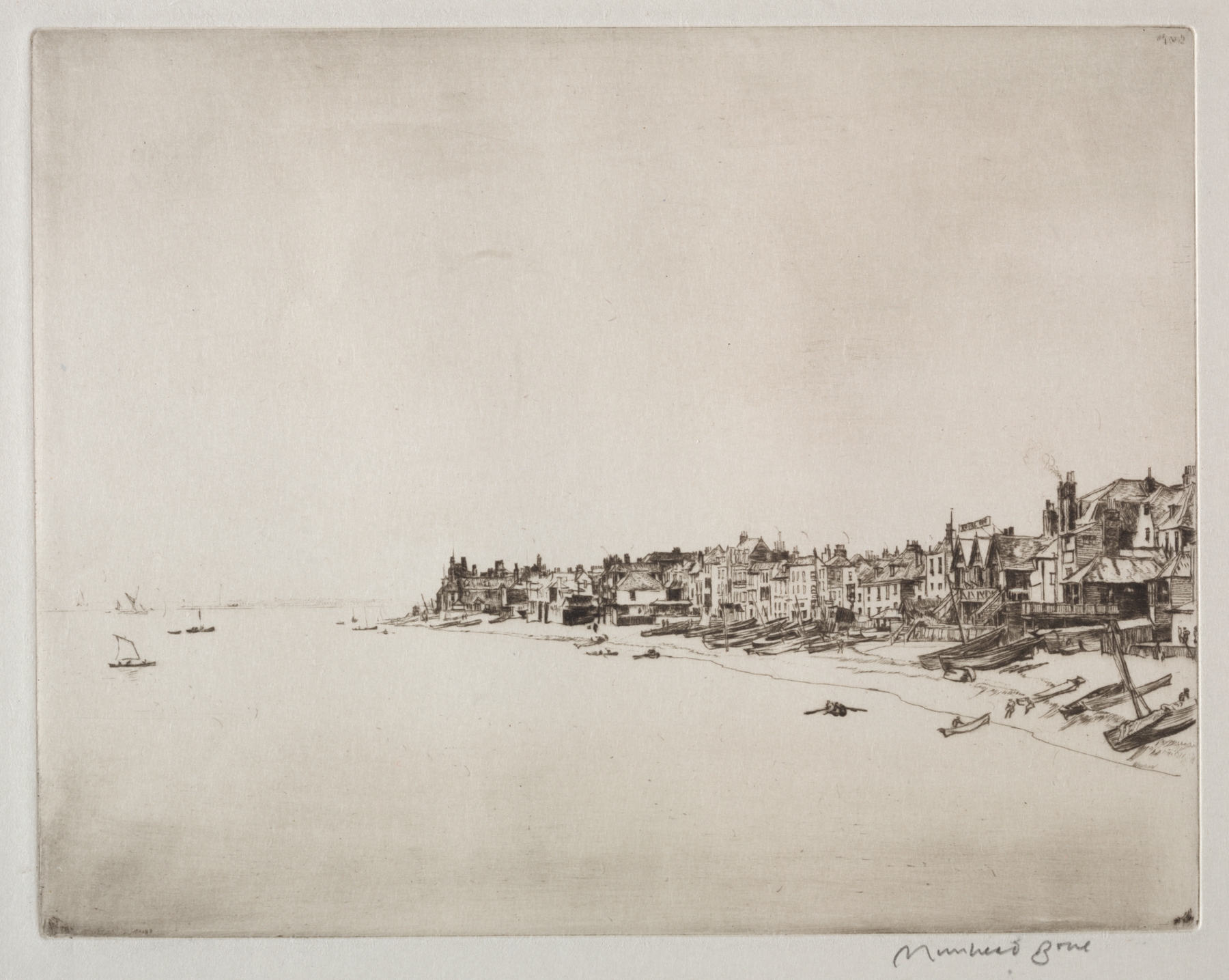 Deal, by Muirhead Bone, public domain