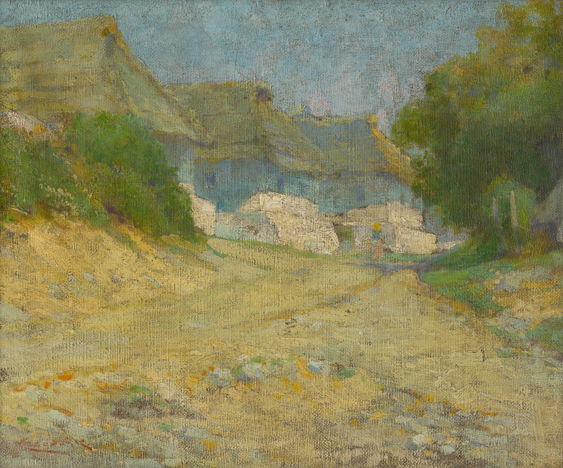 Village, by Ľudovít Čordák, public domain