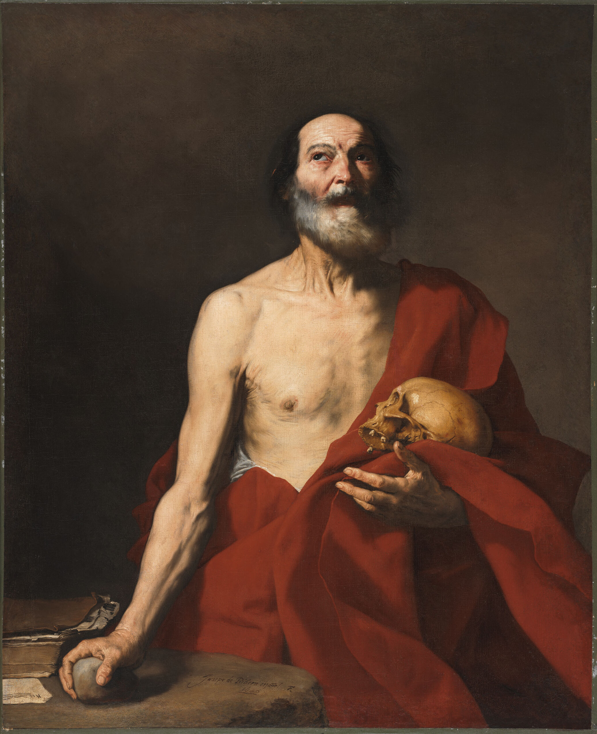 Saint Jerome, by Jusepe de Ribera, public domain