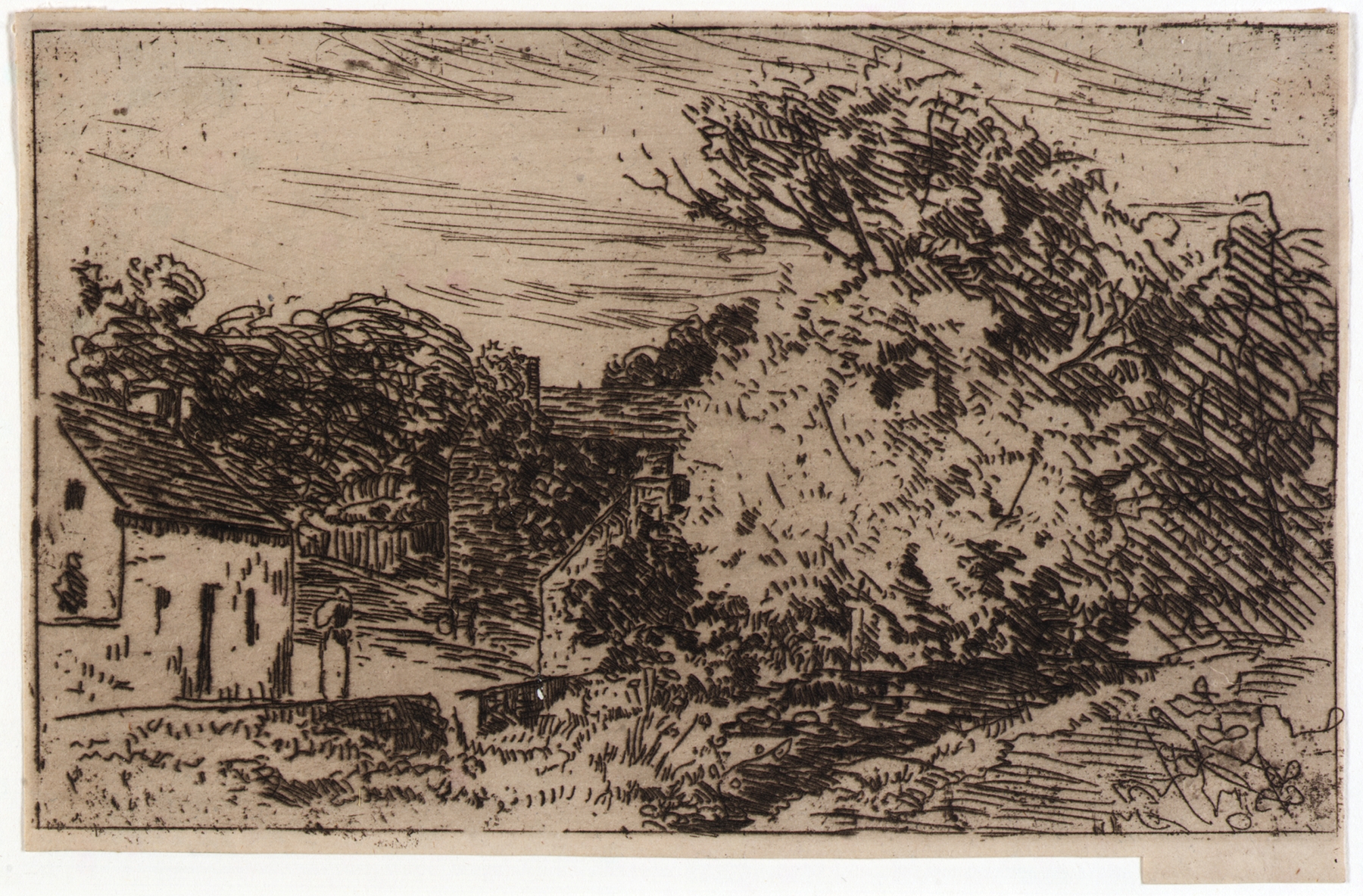 Glebe Farm–Isle of Man by Julian Alden Weir, oil painting depicting a serene countryside landscape