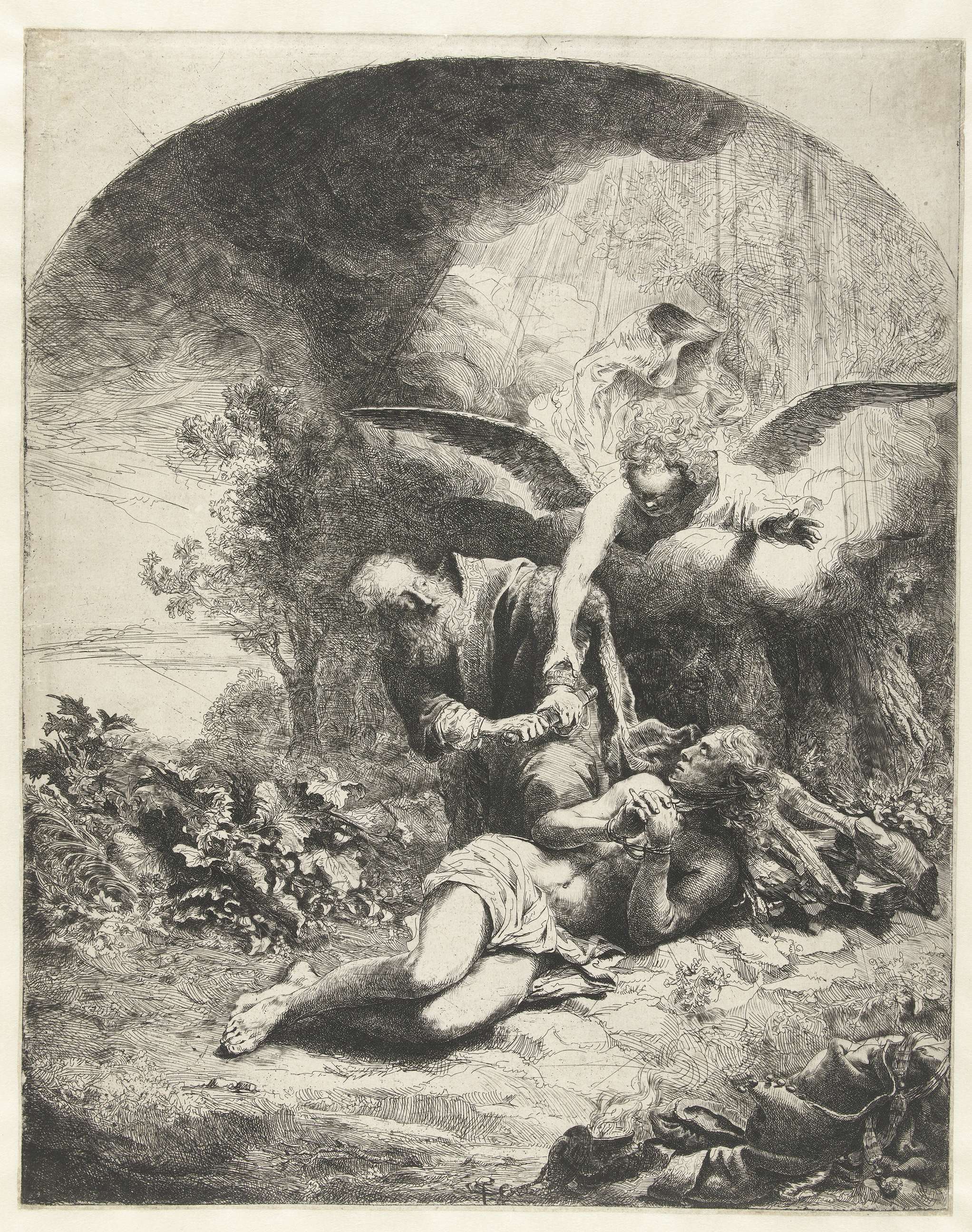 Offer van Abraham, by Ferdinand Bol, public domain