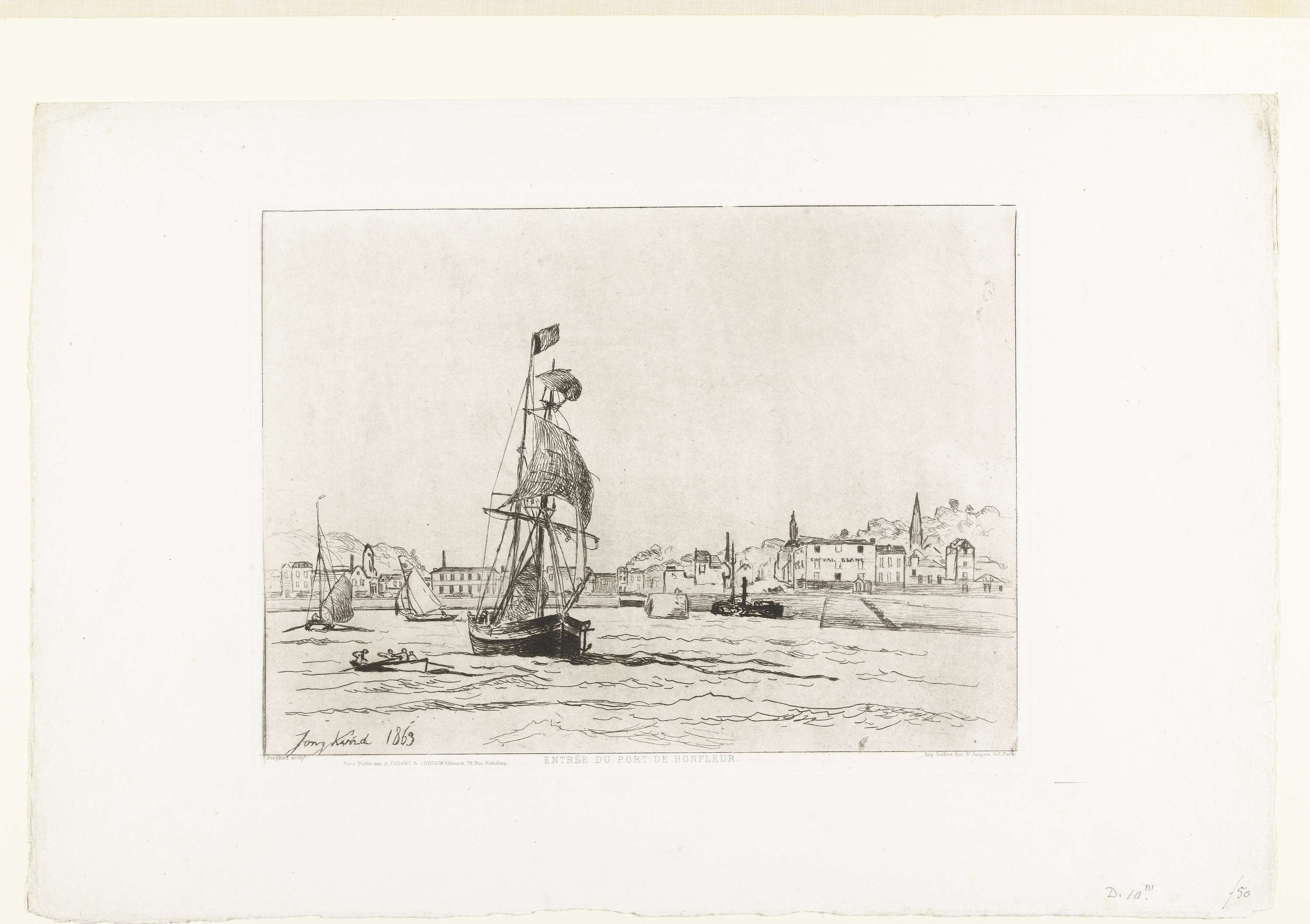 Haven van Honfleur, by Johan Barthold Jongkind, public domain
