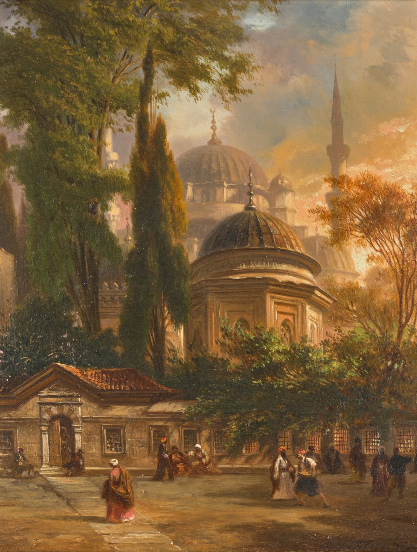 The Hagia Sophia, Constantinople, by Eugène Flandin, public domain