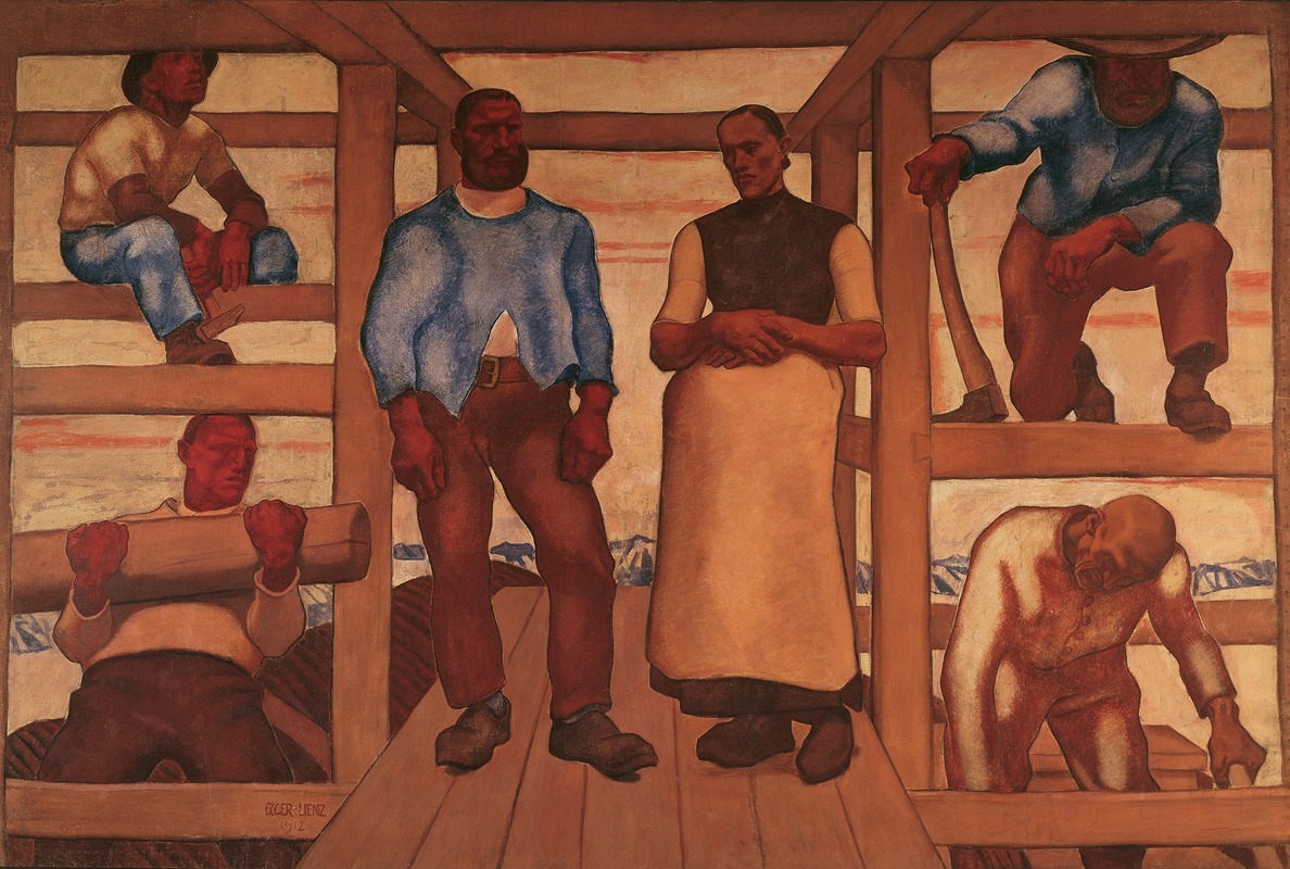 Albin Egger Lienz's 'Das Leben' explores themes of life and nature.