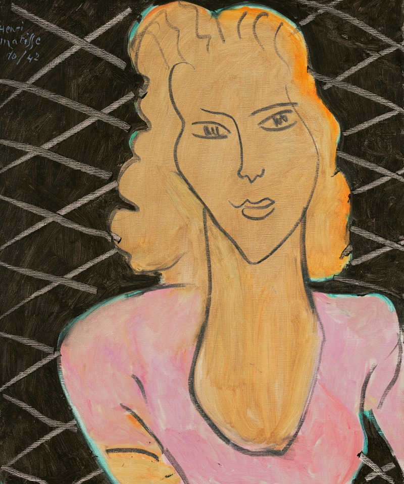 Henri Matisse's 'Jeune fille en robe rose' features a young girl in a pink dress.