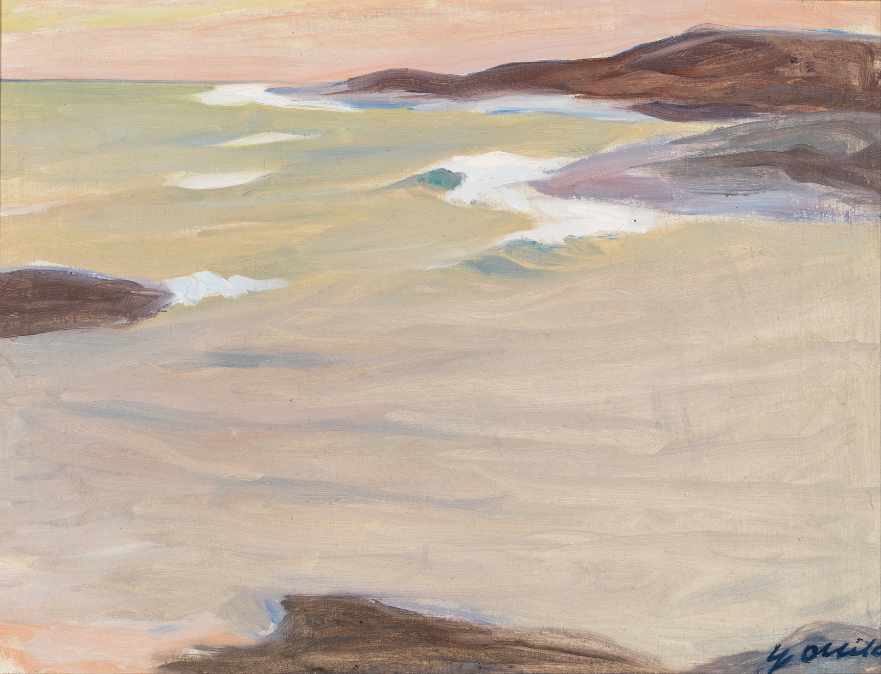 Marine scene depicting water reflections, Gulf of Finland by Yrjö Ollila, oil painting