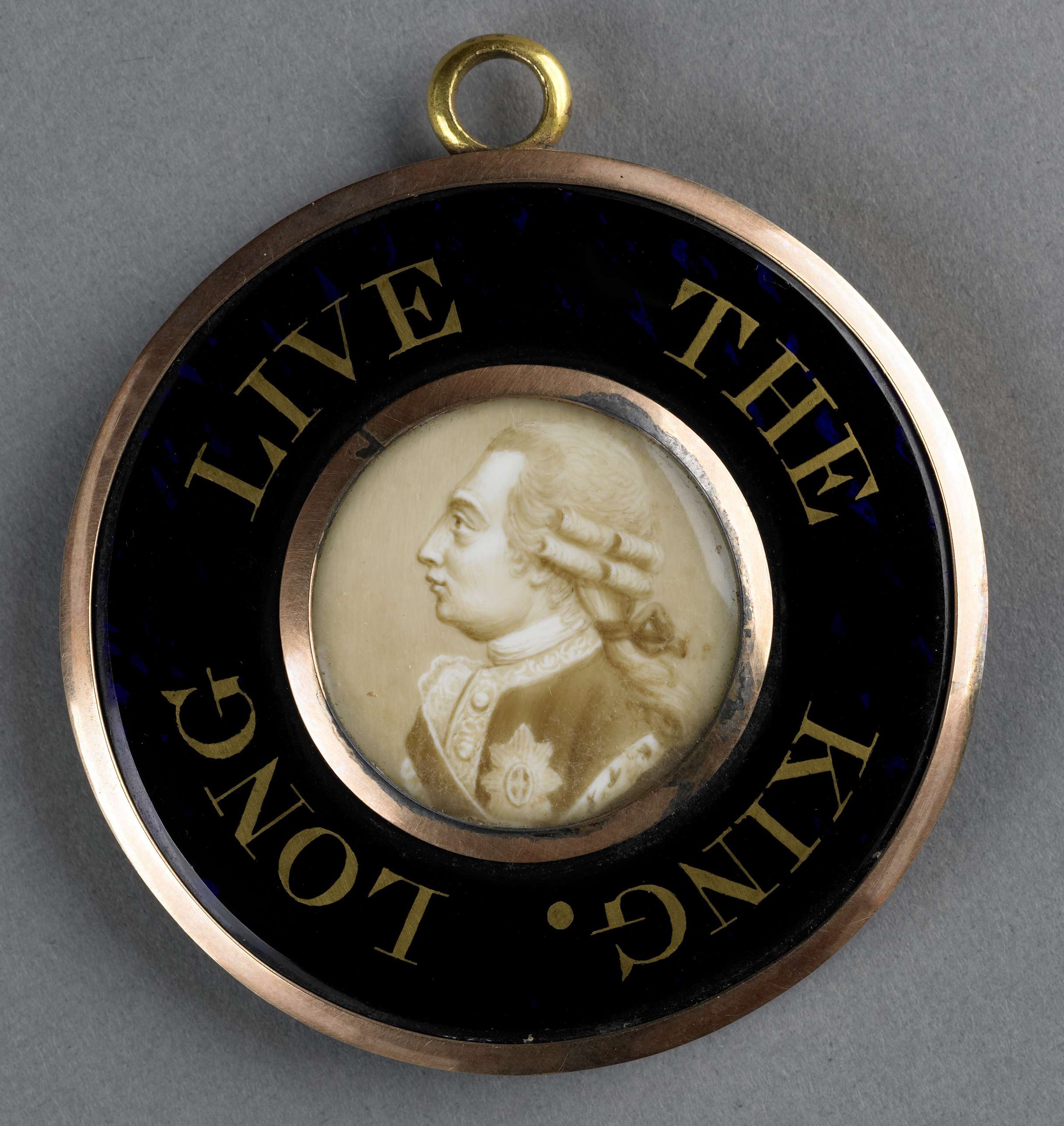 Portrait of King George III in ivory, Unknown Artist