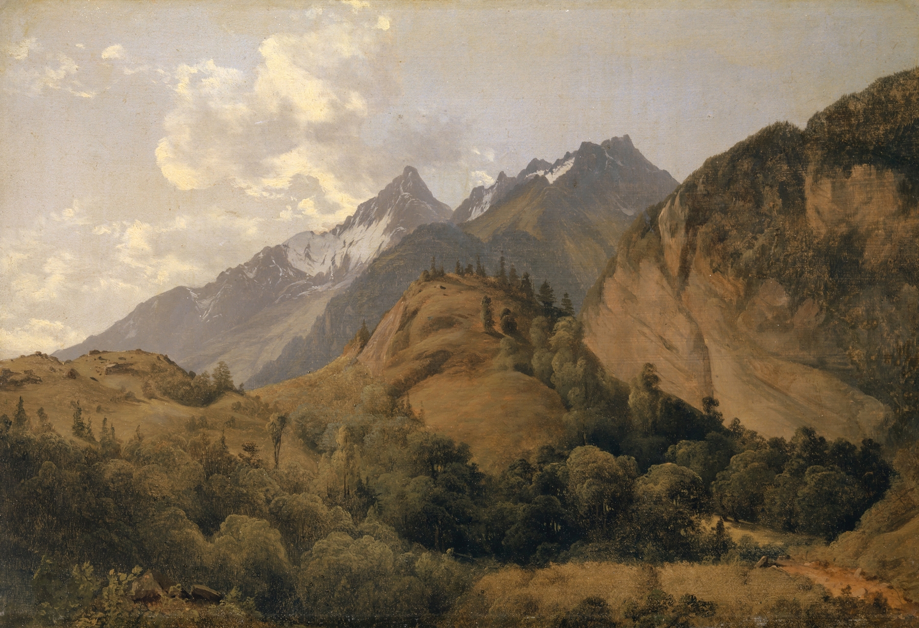 Entry to the Urbach Valley with Ritzlihorn, by Alexandre Calame, public domain