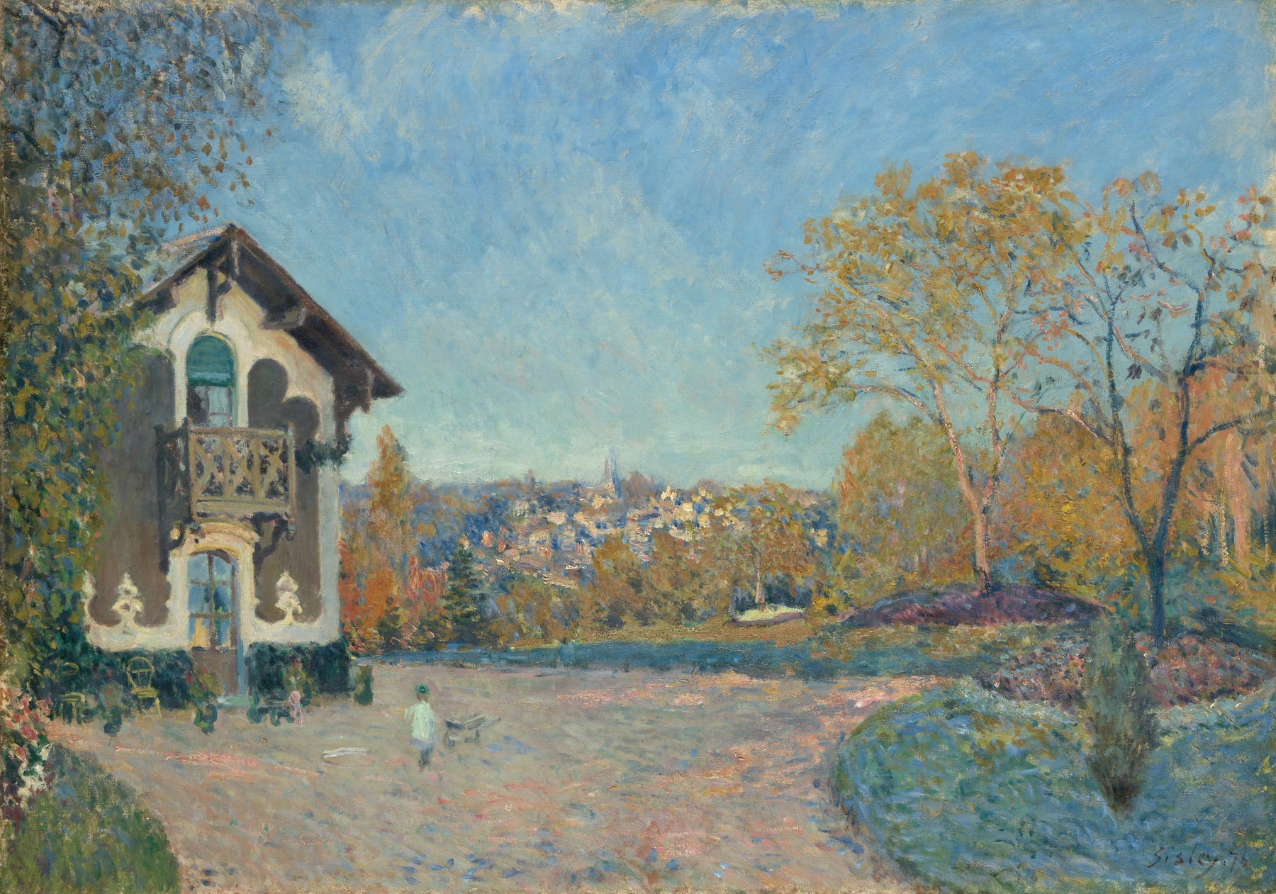 View of Marly-le-Roi from Coeur-Volant, by Alfred Sisley, public domain