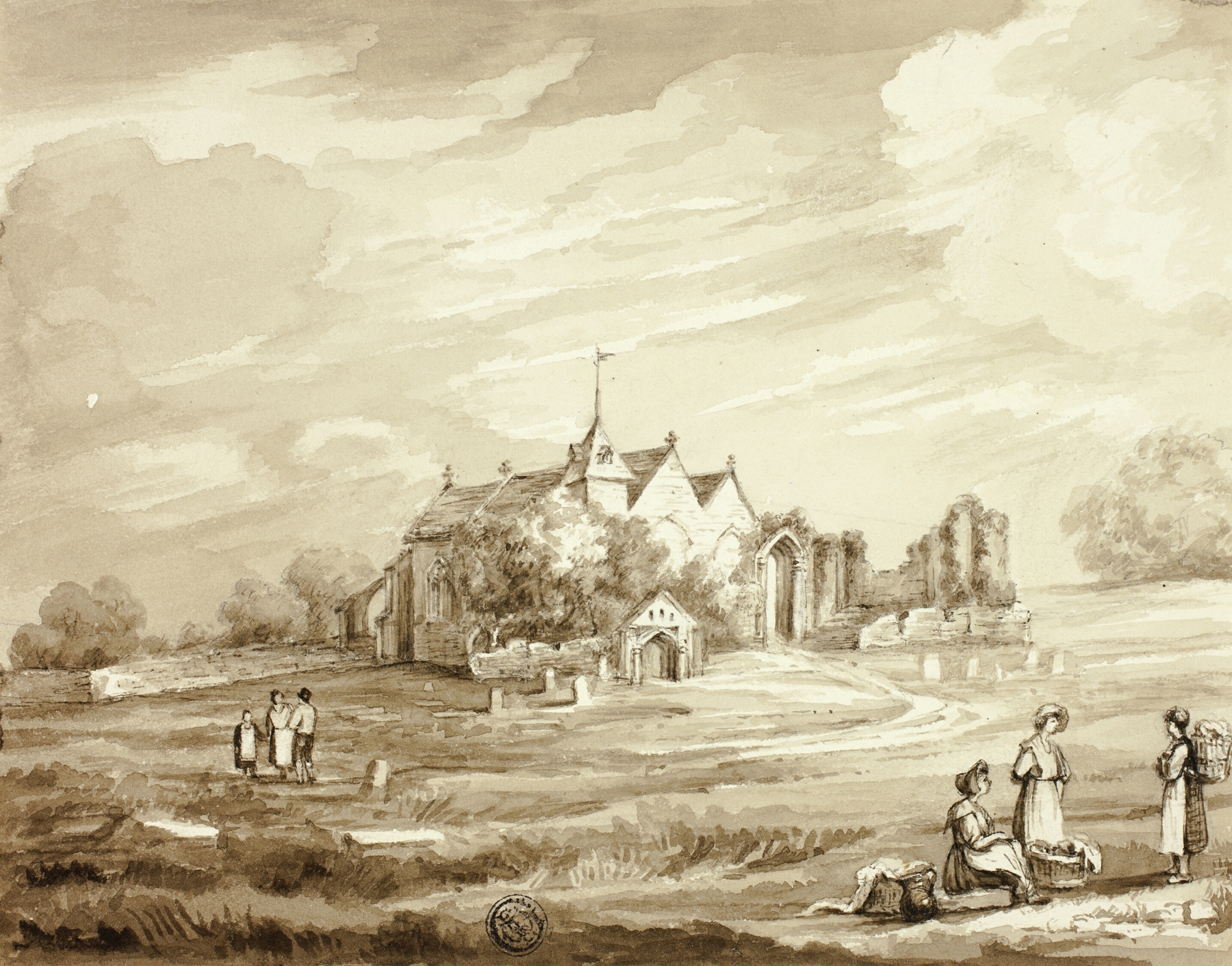 Winchelsea Church, by Elizabeth Murray, public domain