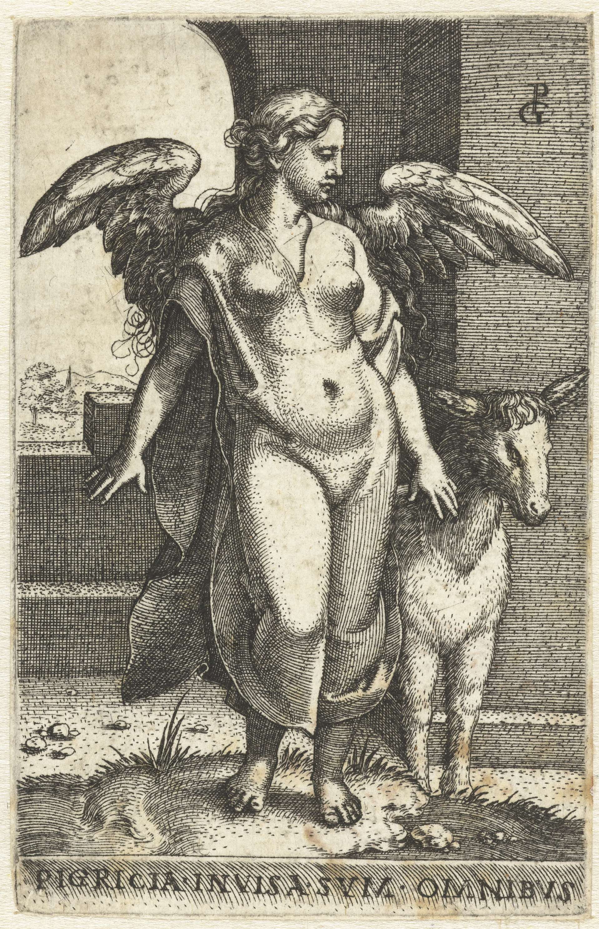 Luiheid (Pigritia Acedia), by Georg Pencz, public domain