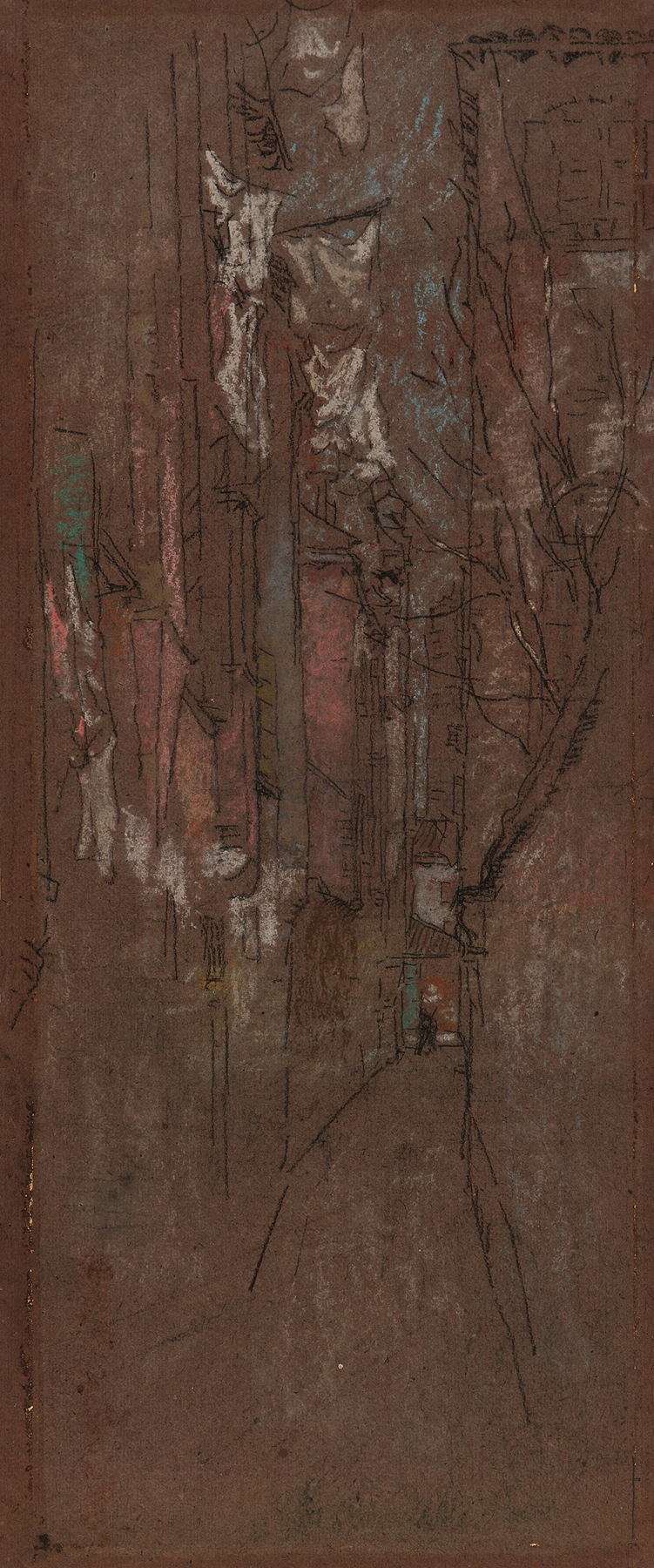 A Street in Venice, by James Abbott McNeill Whistler, public domain