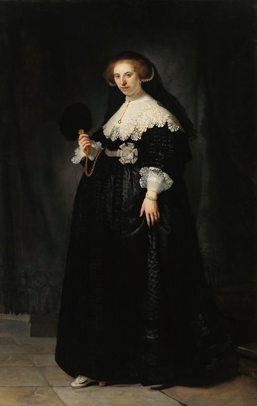Rembrandt's portrait of Oopjen Coppit showcases rich colors and intricate details.