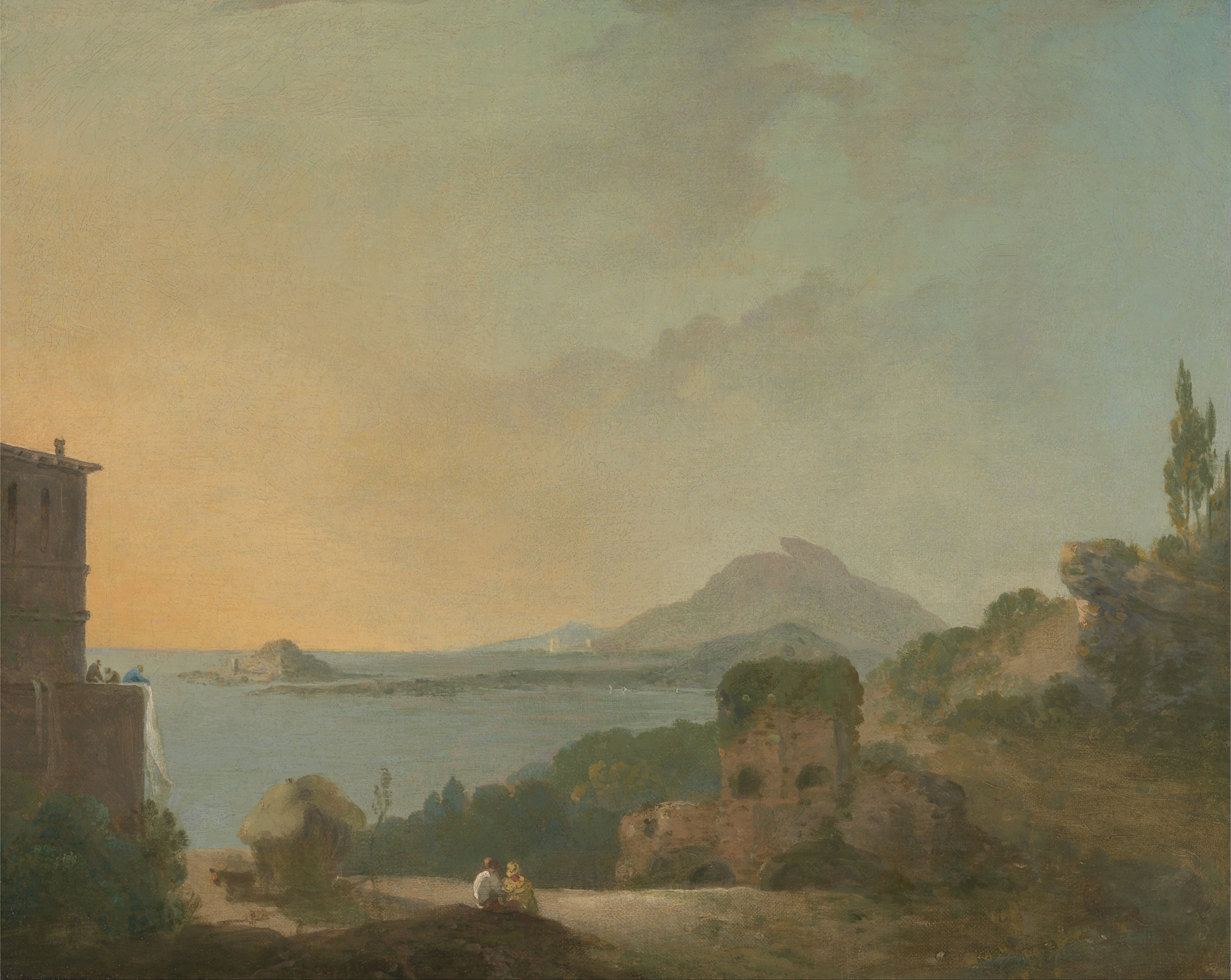 Cicero’s Villa and the Gulf of Pozzuoli, oil painting by Richard Wilson