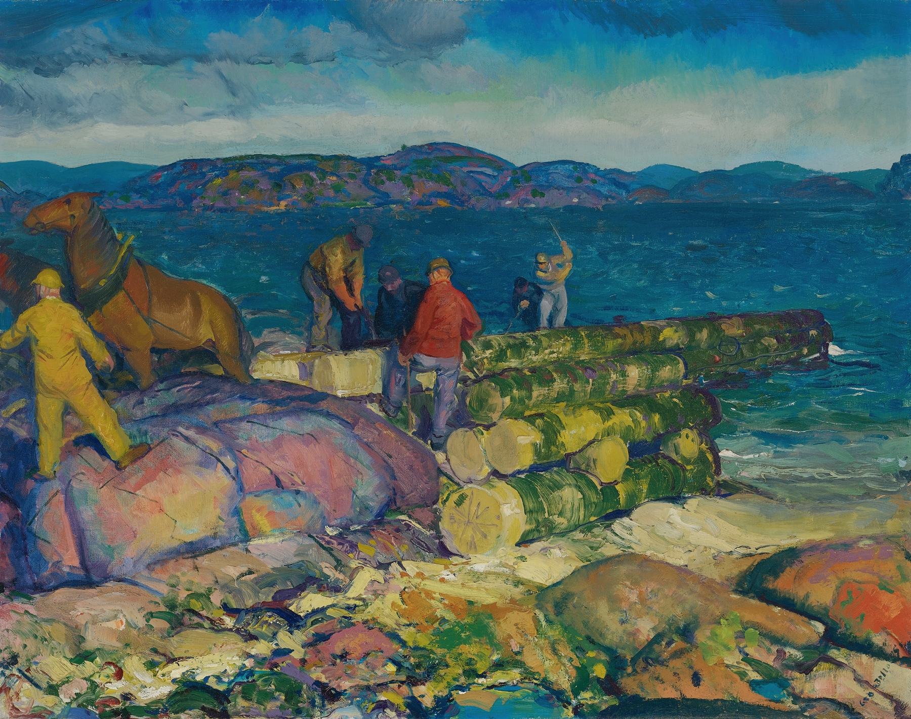 Dock Builders, by George Wesley Bellows, public domain