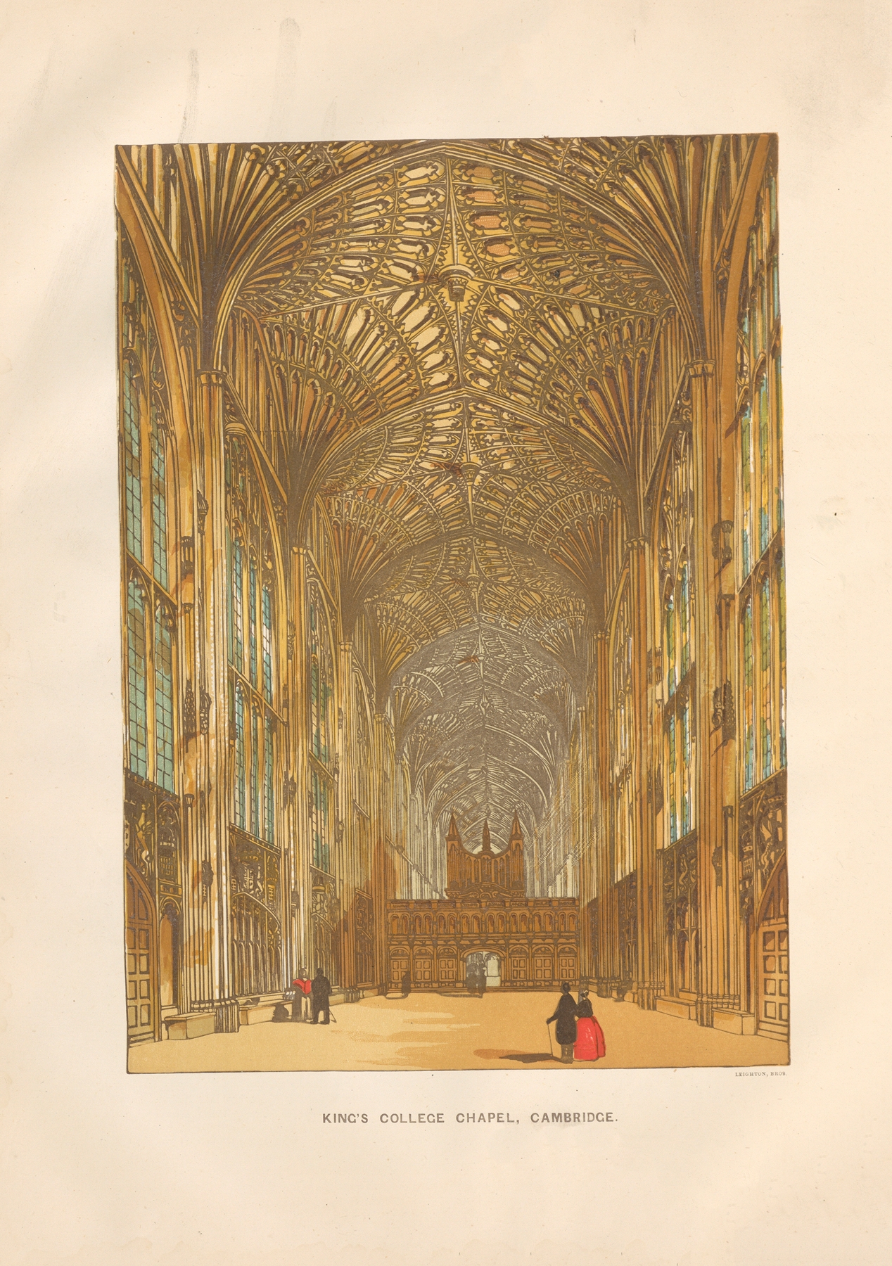 King’s College Chapel, Cambridge, by Charles Knight, public domain