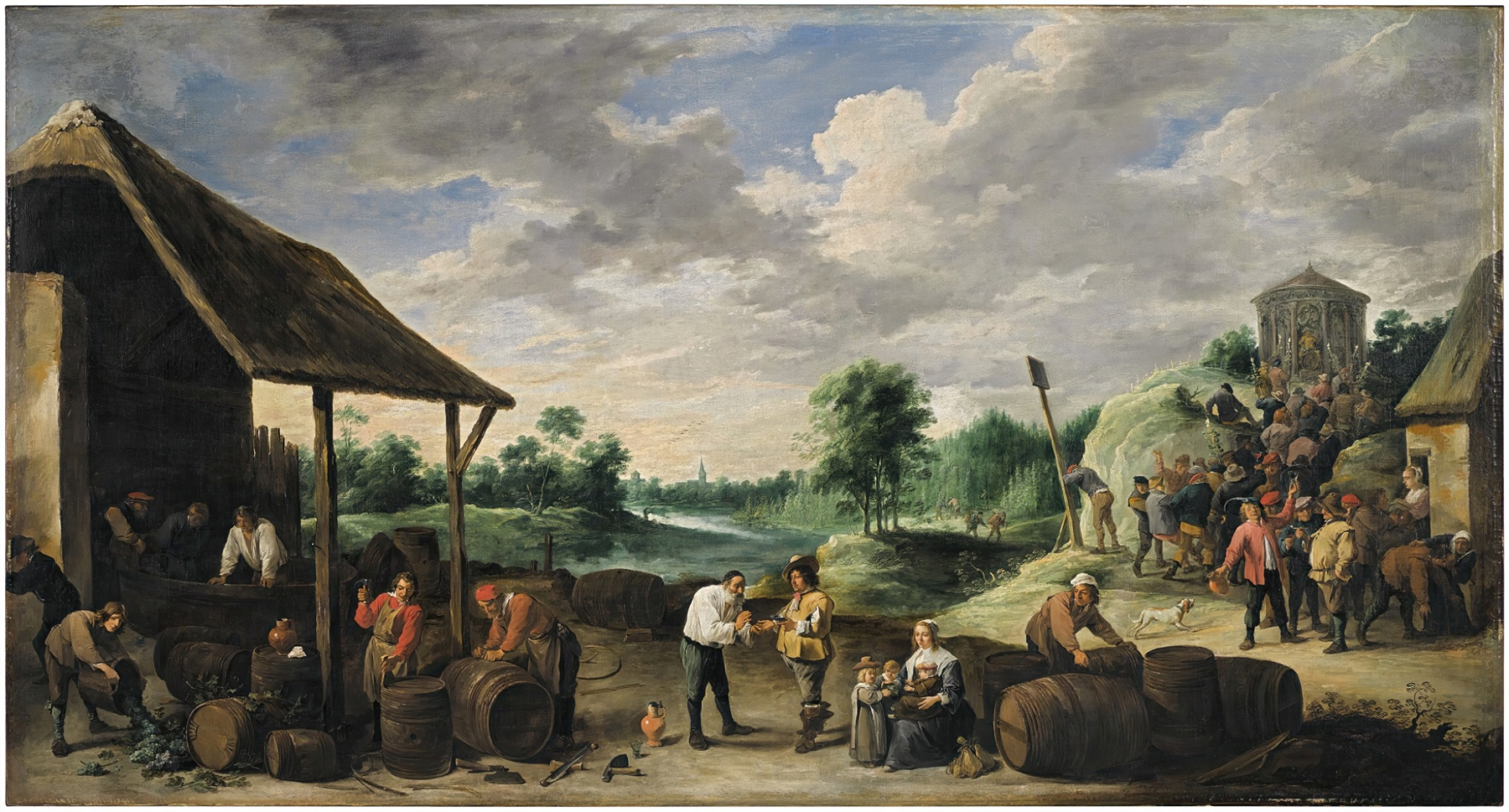The Wine Harvest, by David Teniers the Younger, public domain
