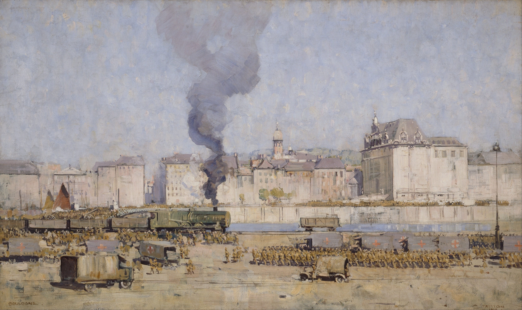 Boulogne, by Arthur Streeton, public domain