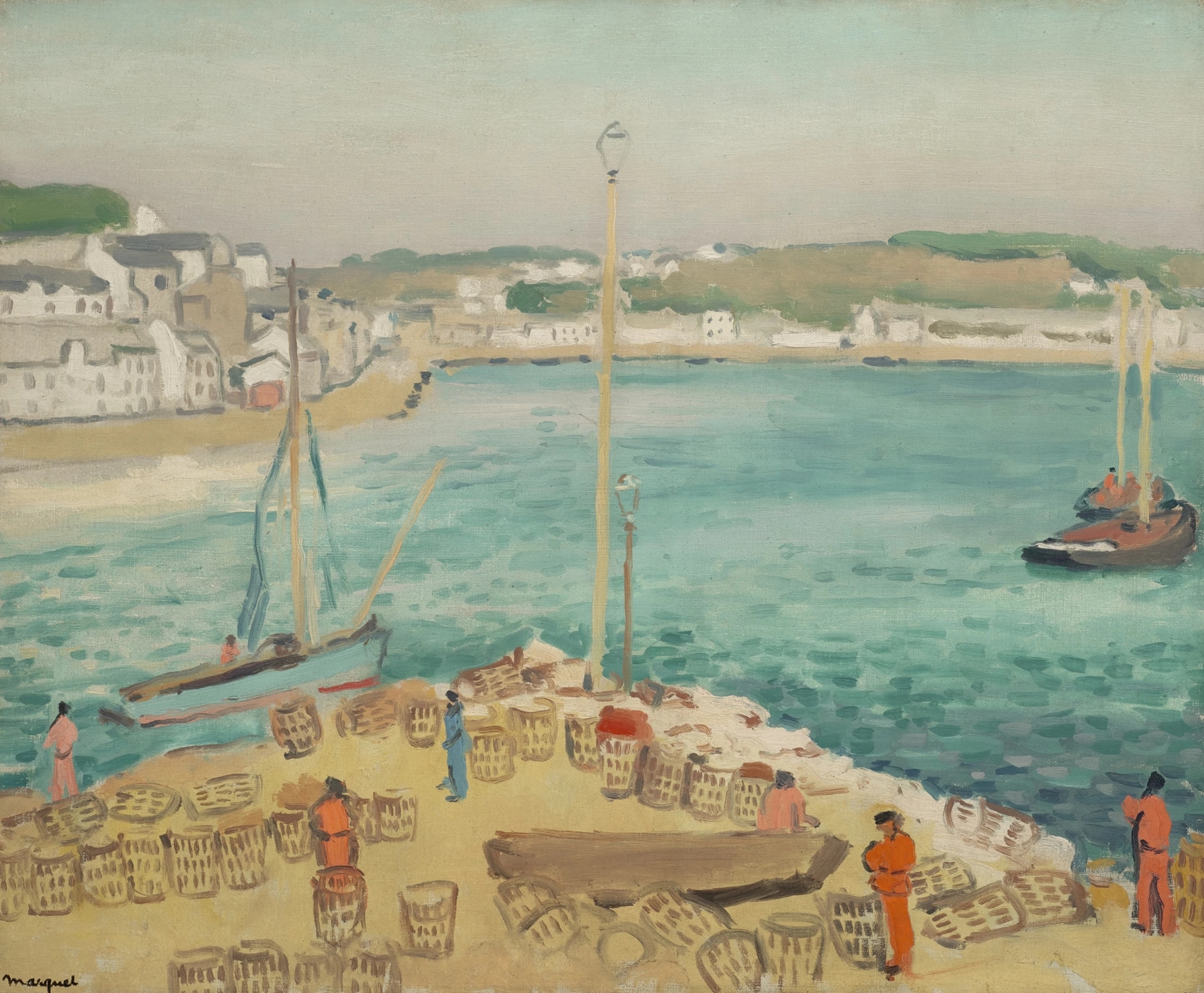 Audierne, les tonneaux, by Albert Marquet, public domain