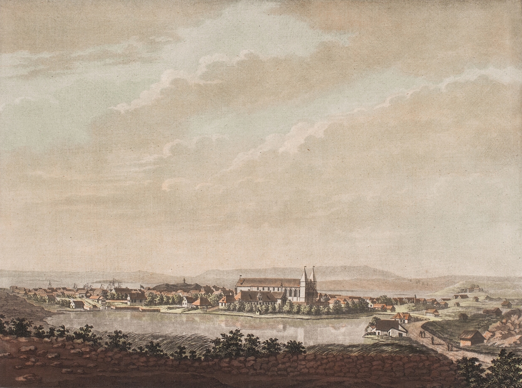 Vue de la ville de Stavanger en Norvège, by Georg Haas, public domain