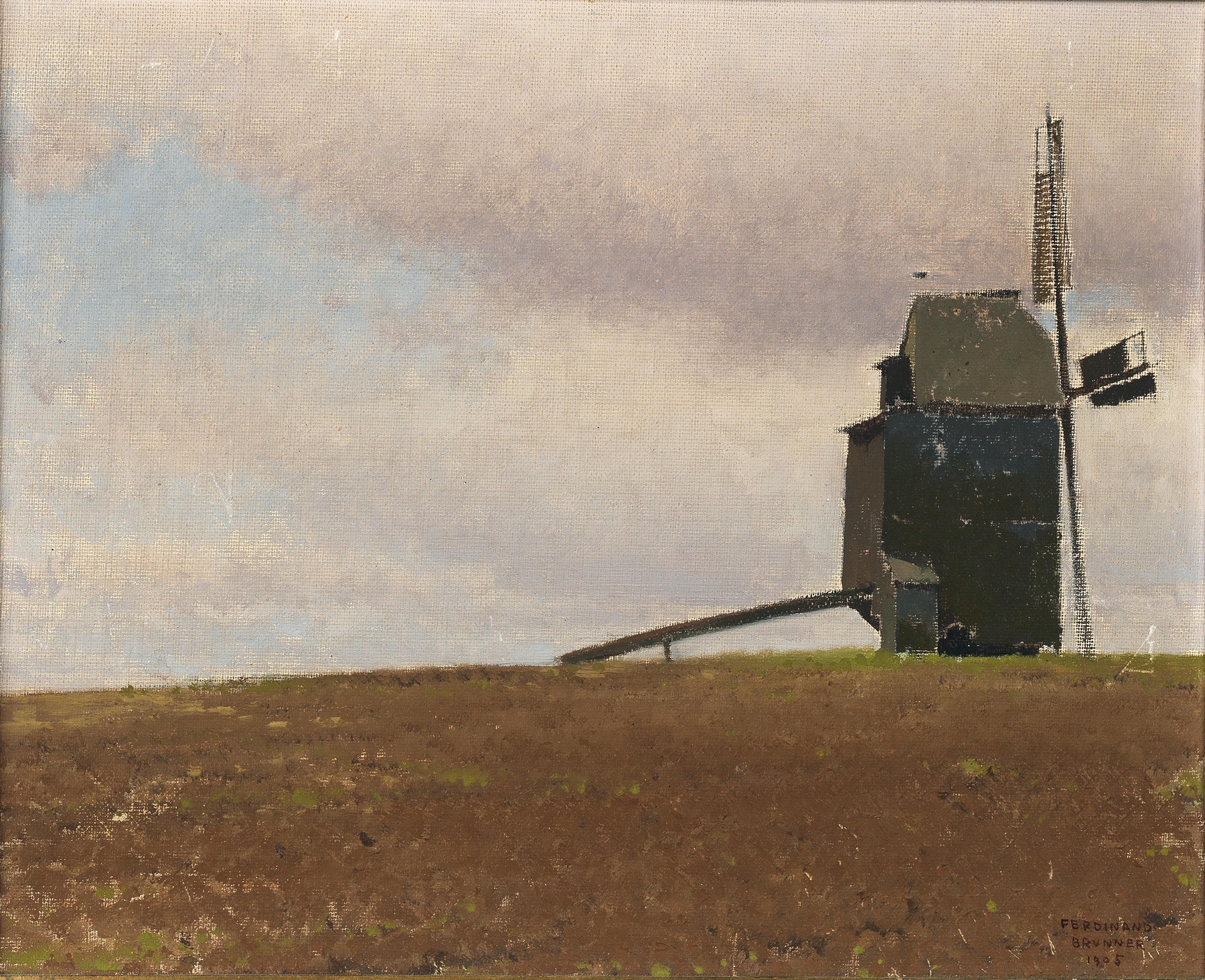 Alte Windmühle, by Ferdinand Brunner, public domain