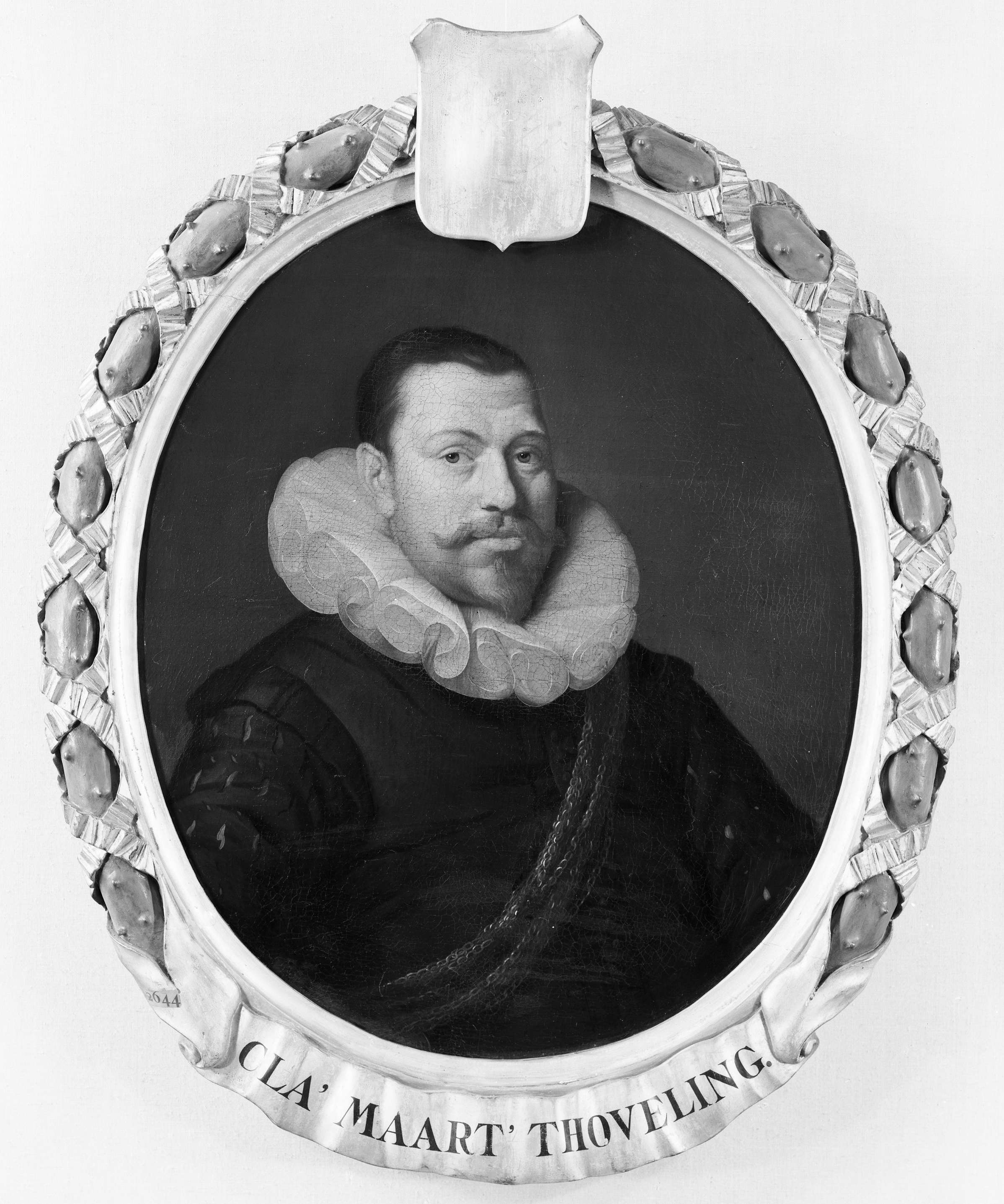 Portrait of Claes Maertensz Thoveling, oil painting by Pieter van der Werff