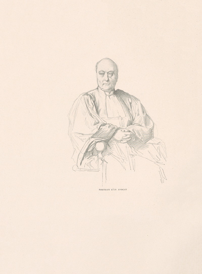 Portrait d’un avocat by William Bouguereau