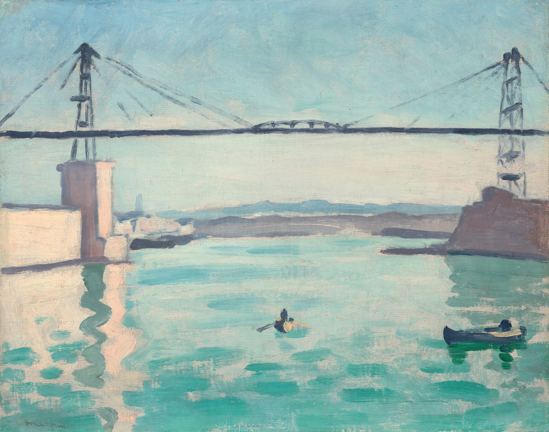 Marseille, le pont transbordeur, by Albert Marquet, public domain