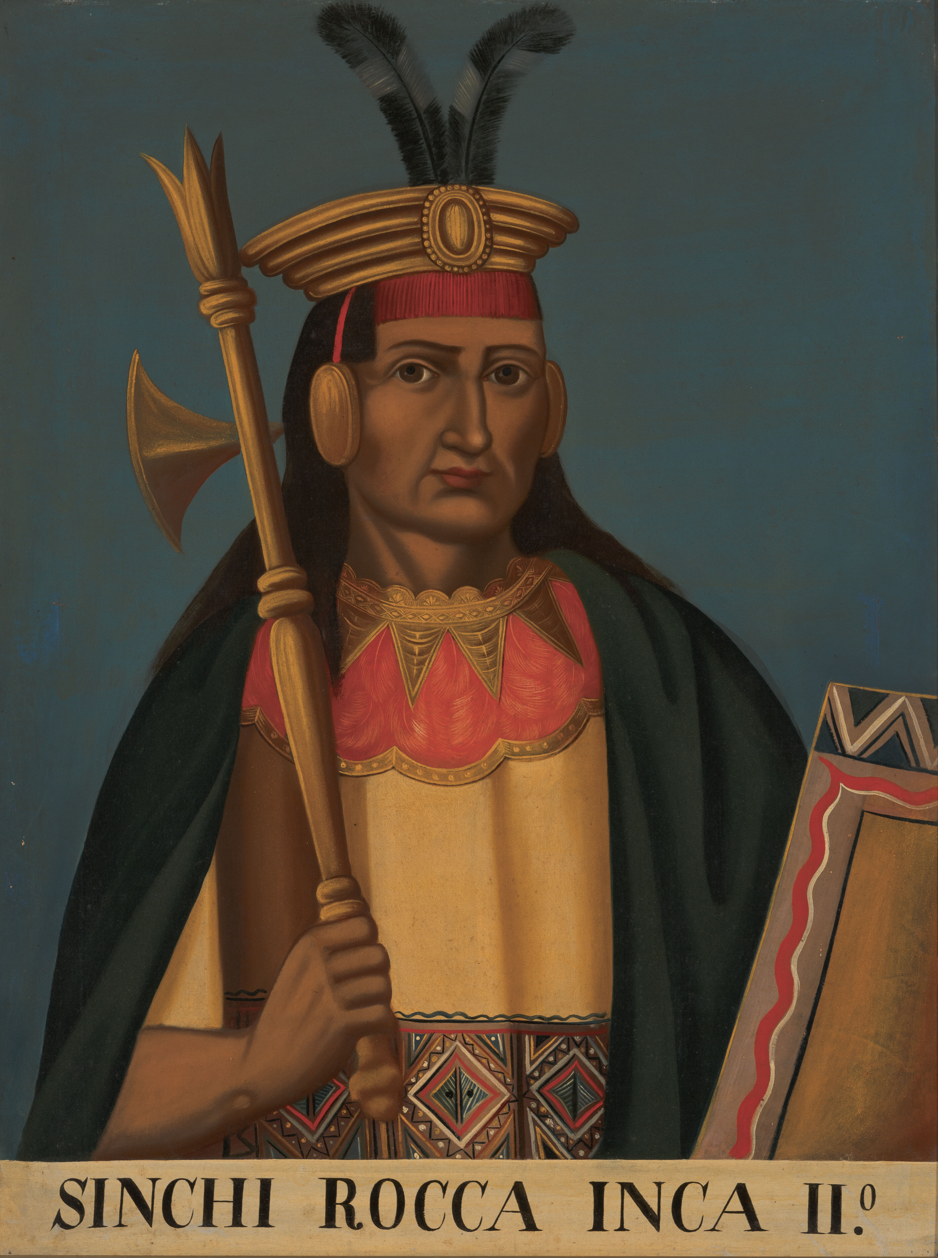 Historical oil painting of Sinchi Rocca by an unidentified artist