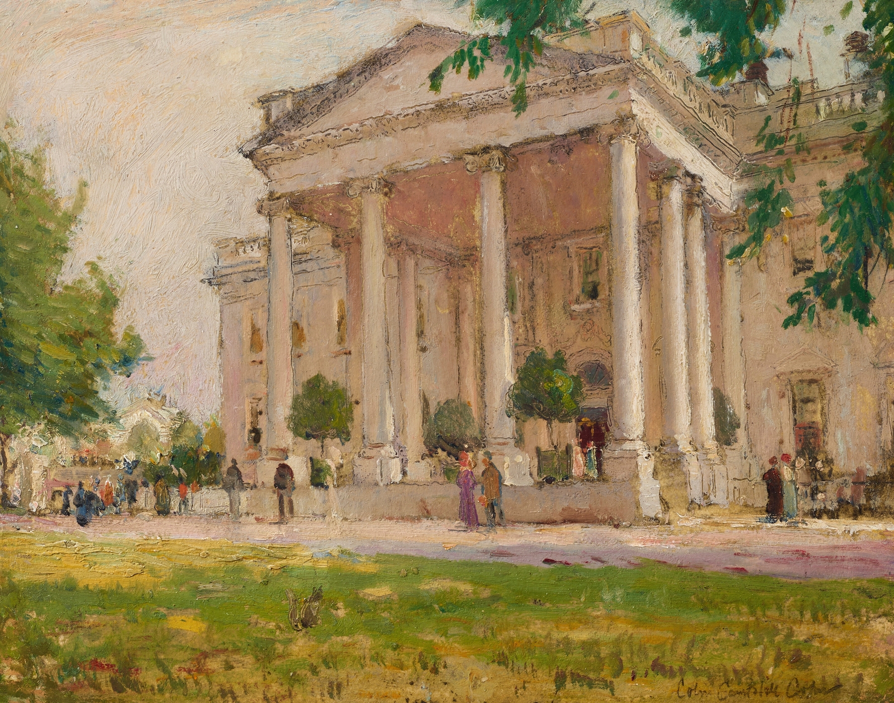 North Portico, The White House by Colin Campbell Cooper, medium unknown