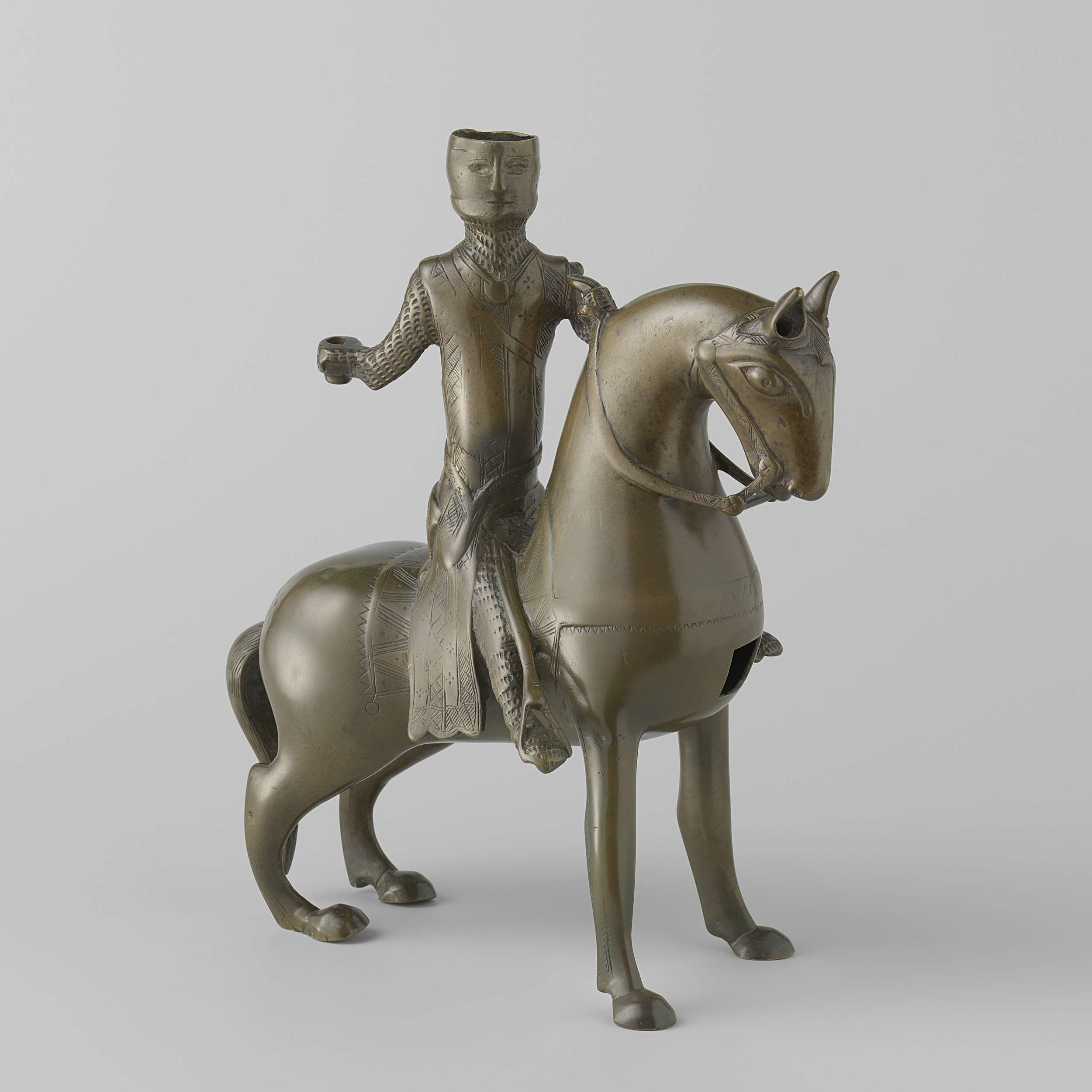 Aquamanile in the Form of a Mounted Knight, by Unknown Artist, public domain