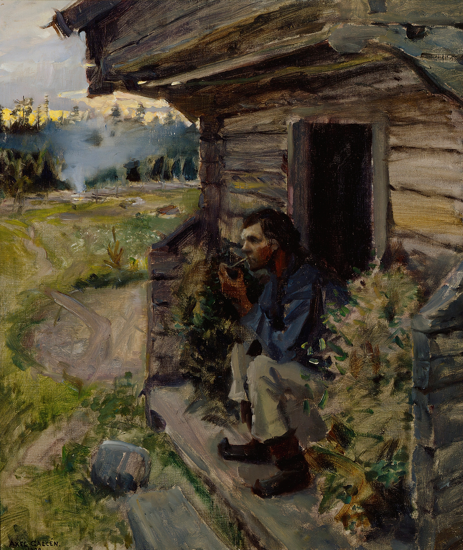 Tranquil Evening, by Akseli Gallen-Kallela, public domain