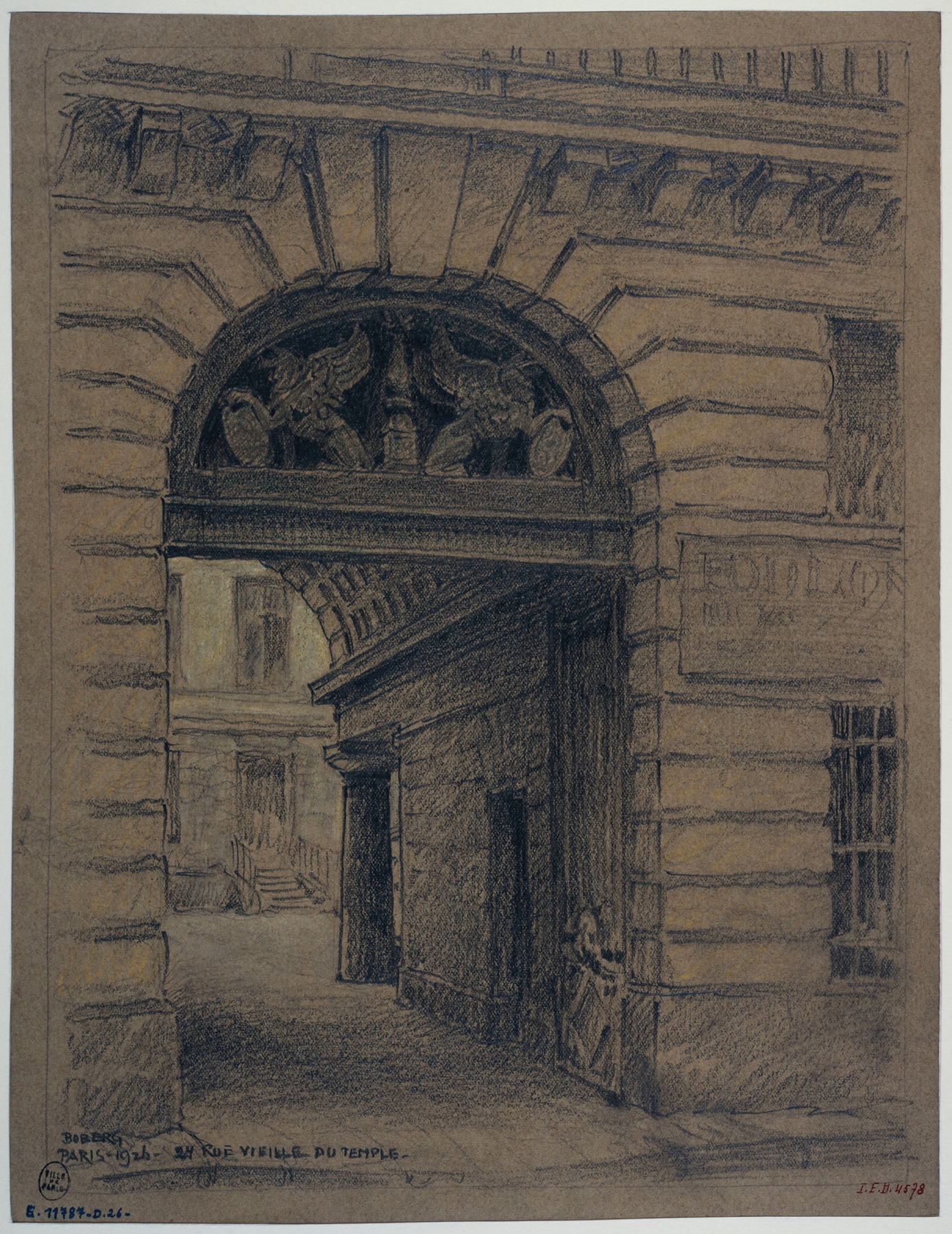 La maison nº24 de la rue Vieille-du-Temple, by Ferdinand Boberg, public domain