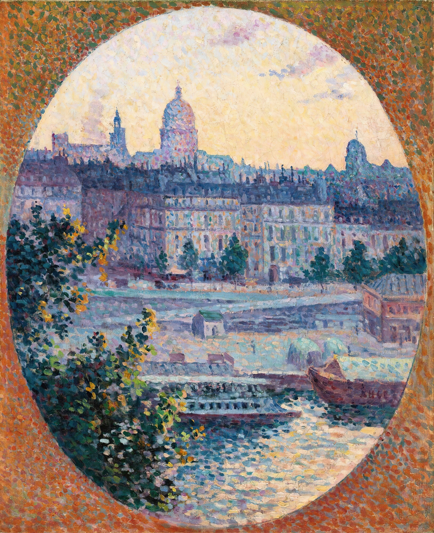 Le Quai Montebello Et La Colline Sainte-Geneviève, by Maximilien Luce, public domain