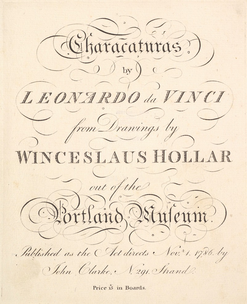 A set of caricatures by Wenceslaus Hollar showcasing exaggerated features.