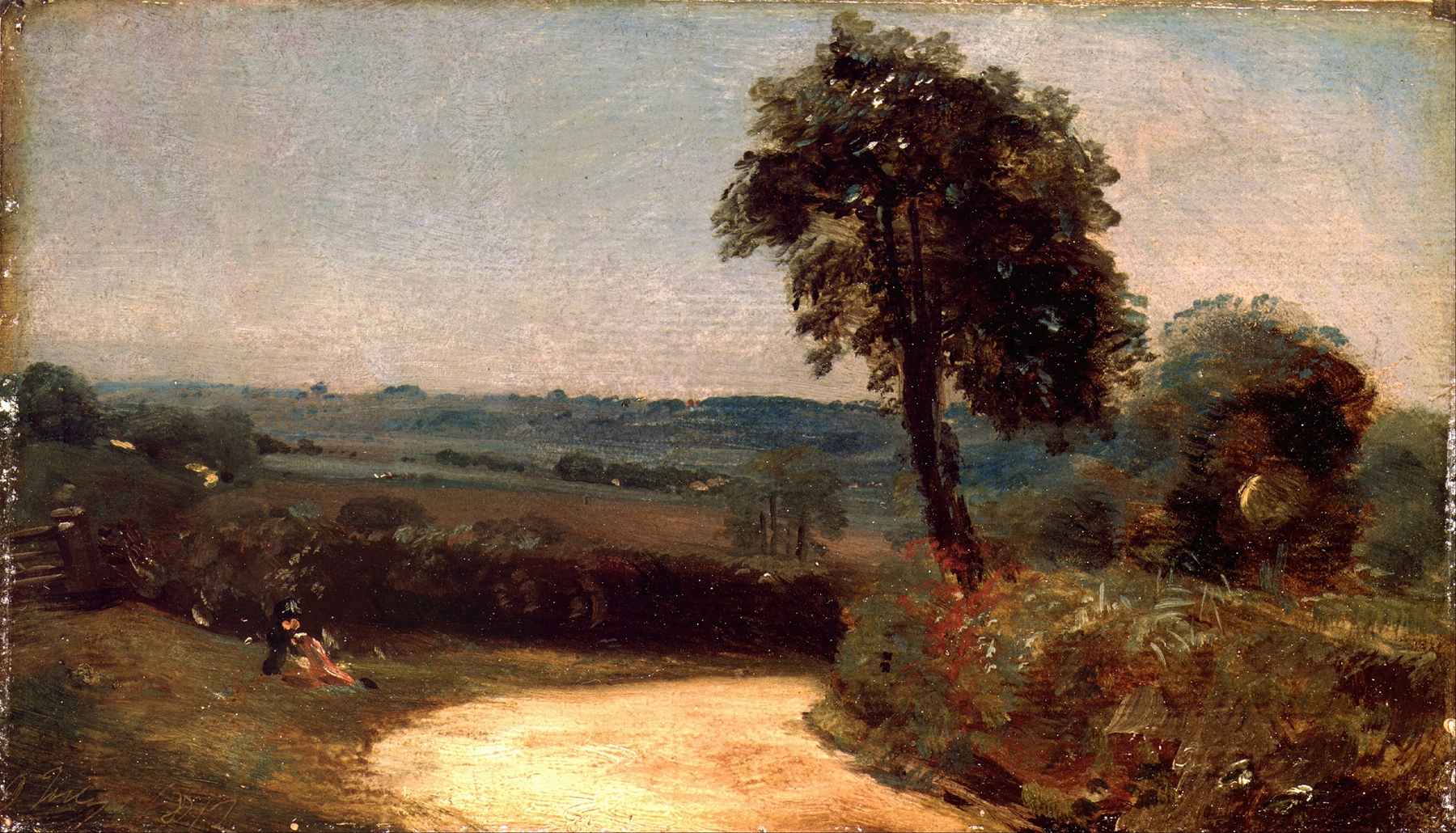 The Lane from East Bergholt to Flatford, by John Constable, public domain