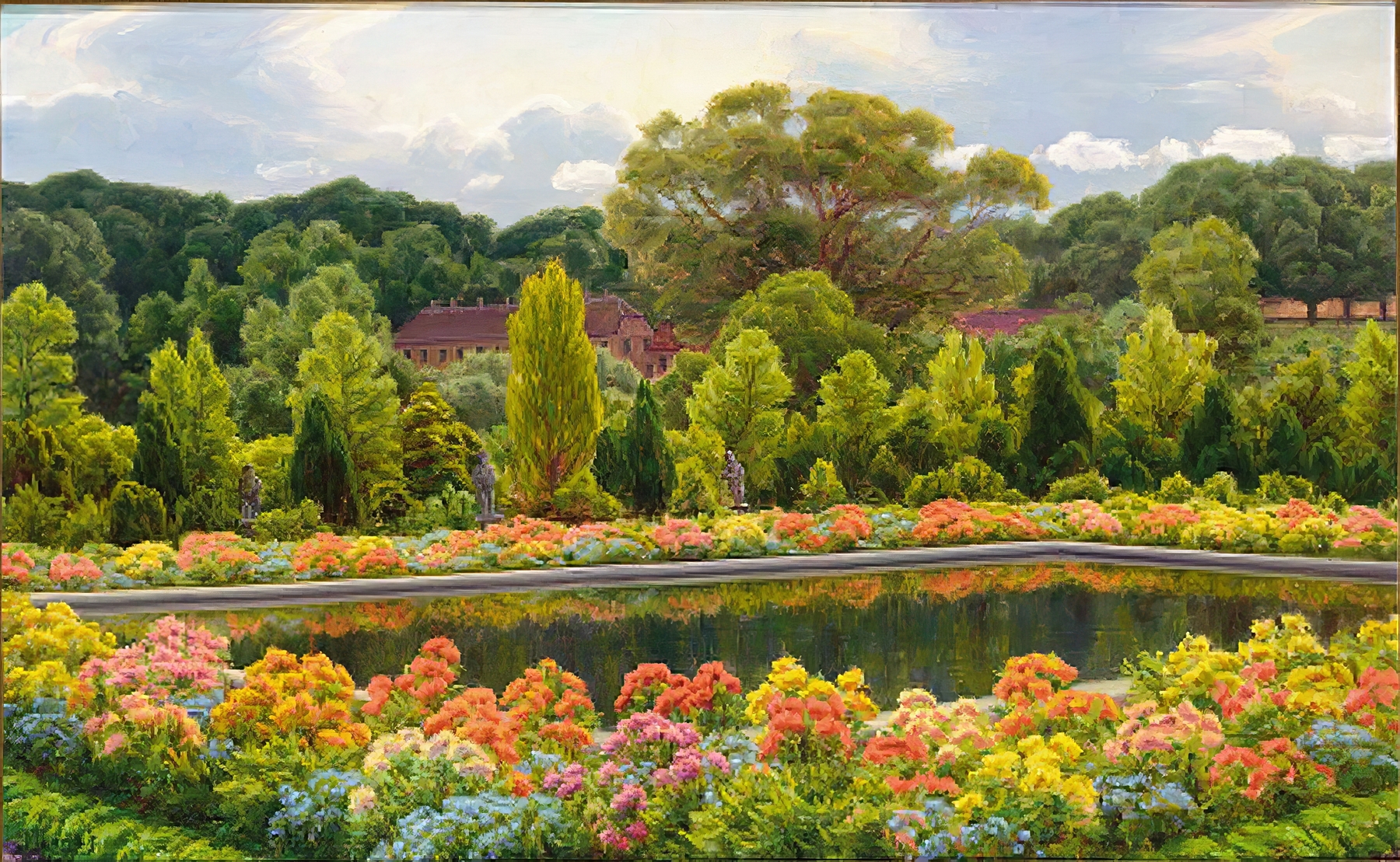 Floral explosion in Blomstrende Have by Henrik Jespersen, unknown medium