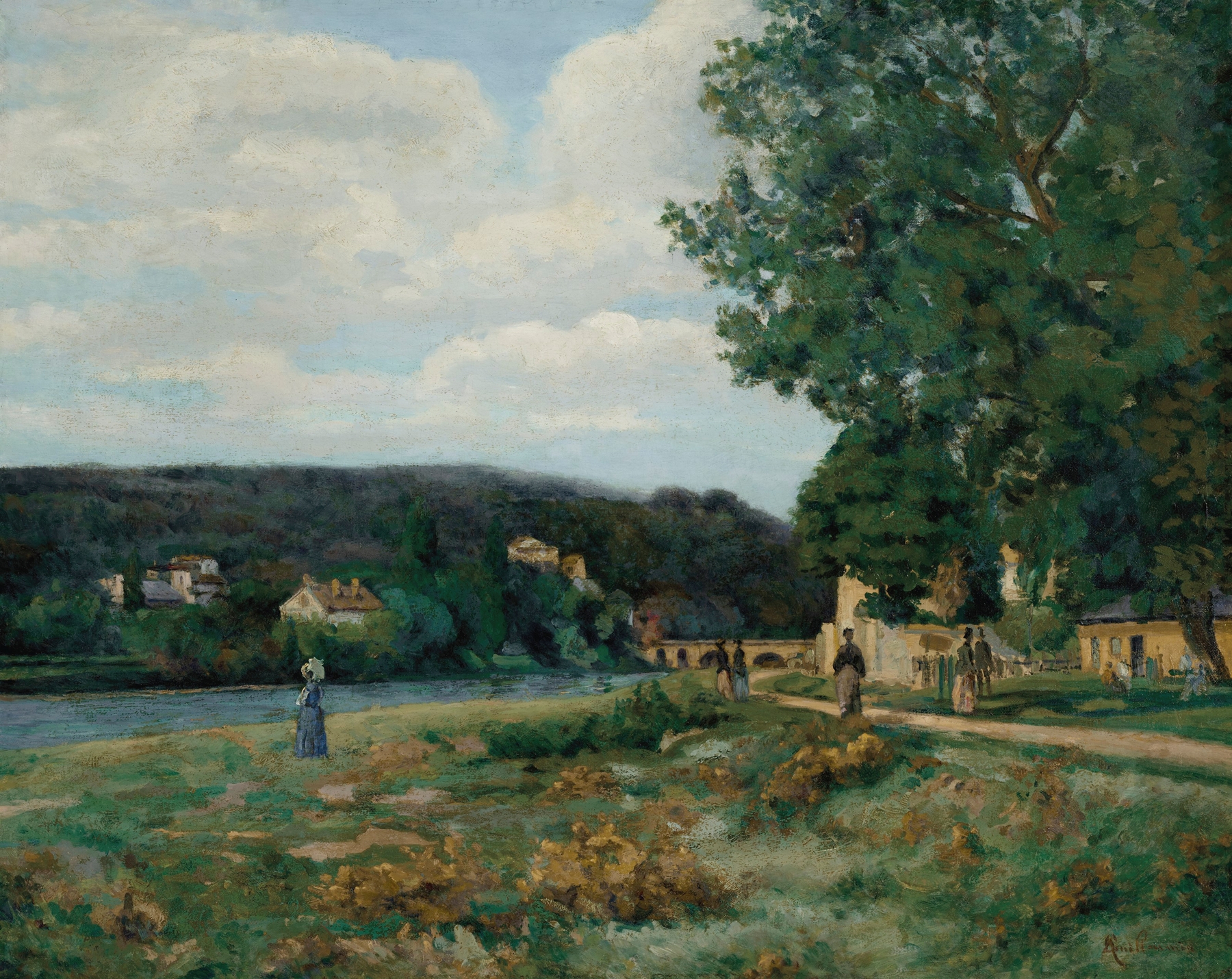 Paysage de l’Ile-de-France, by Armand Guillaumin, public domain