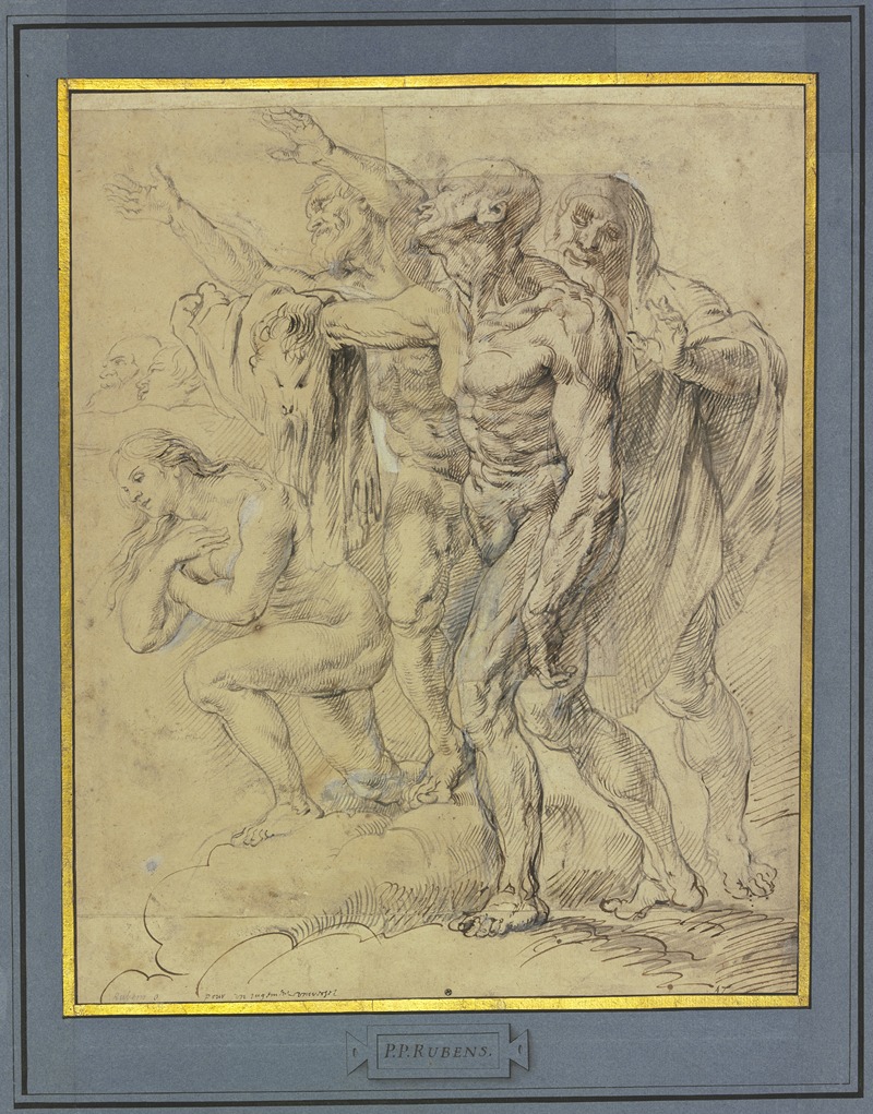 This painting depicts biblical figures in a dramatic composition.